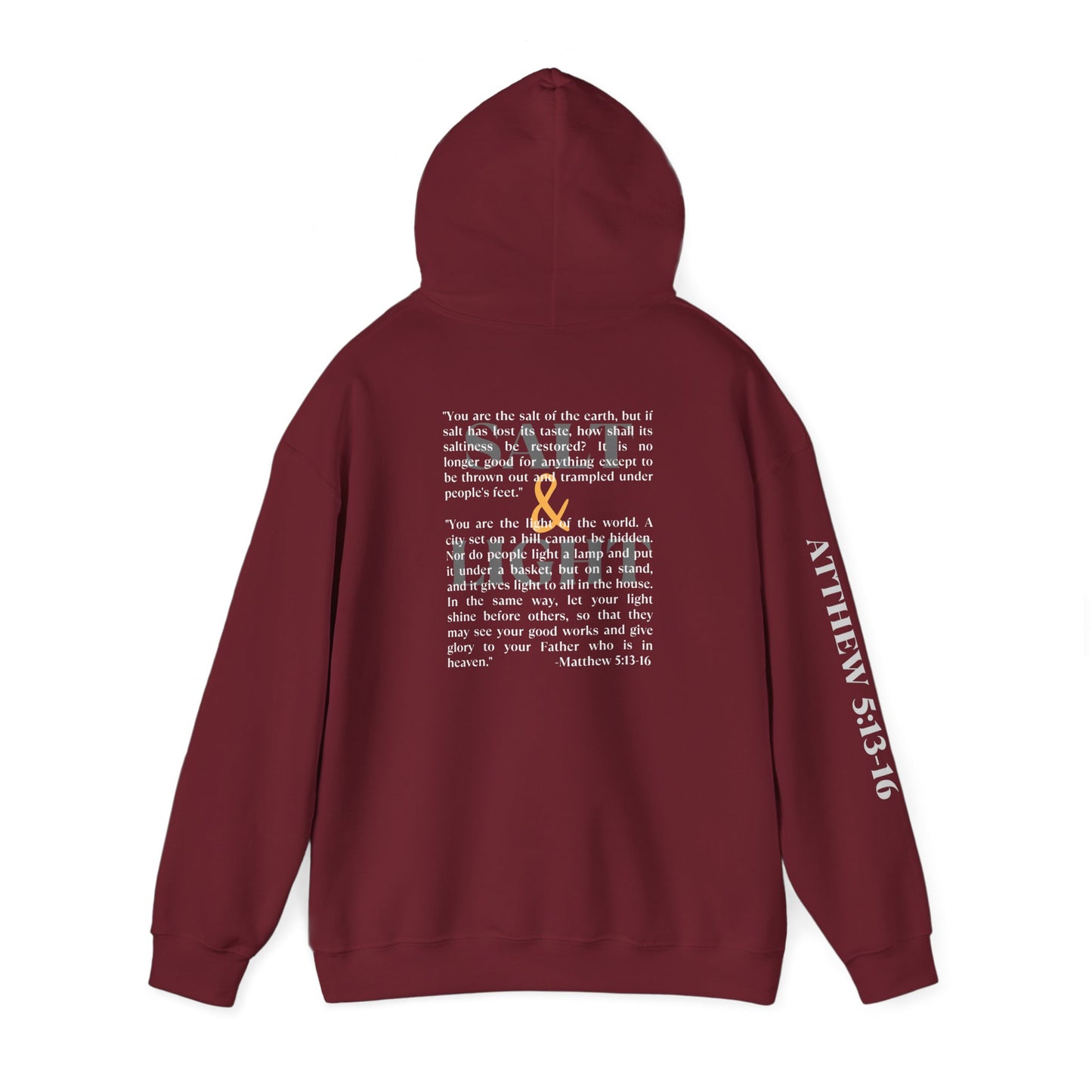 Salt And Light Hoodie-Dark Fabric Design