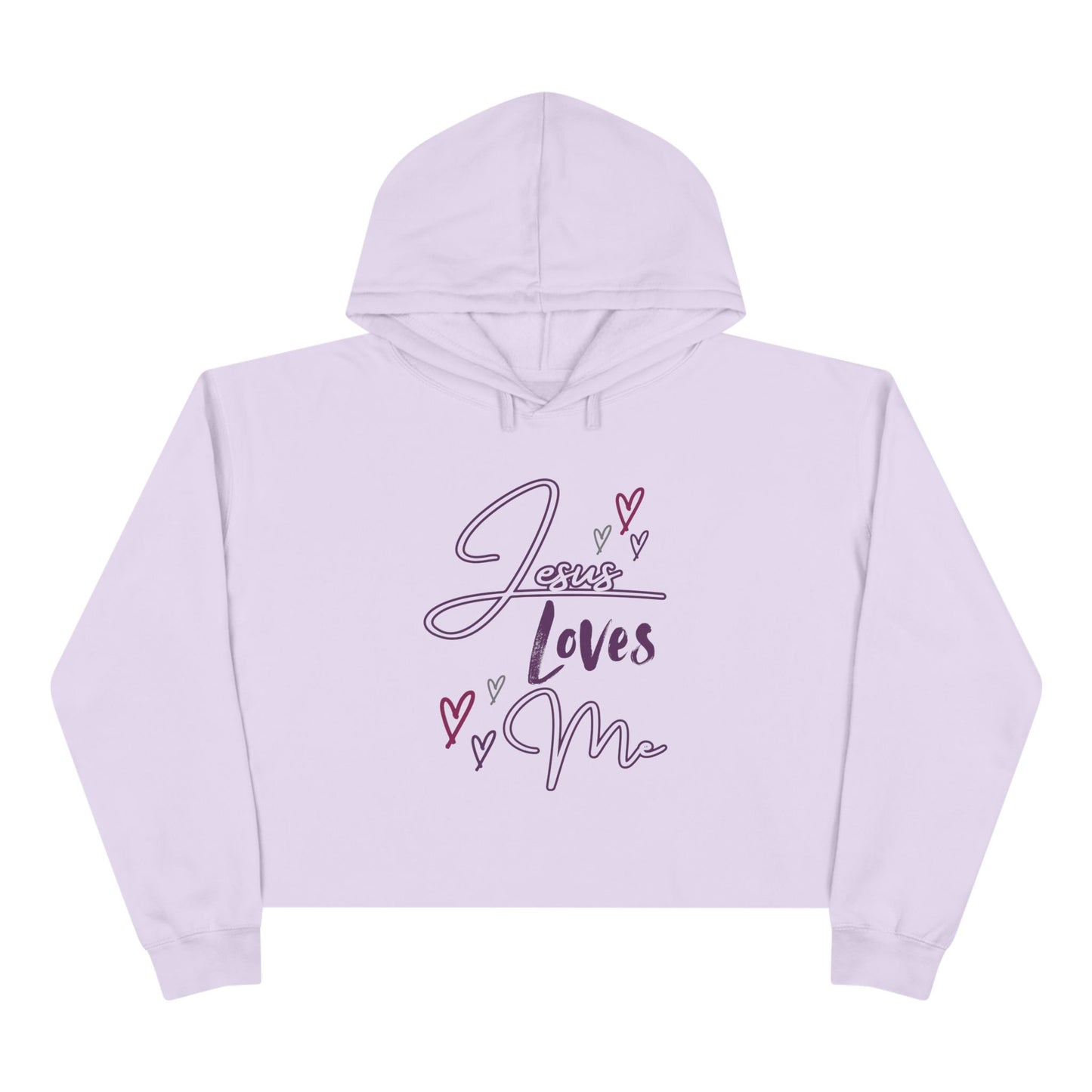 "Jesus Loves Me" Crop Hoodie