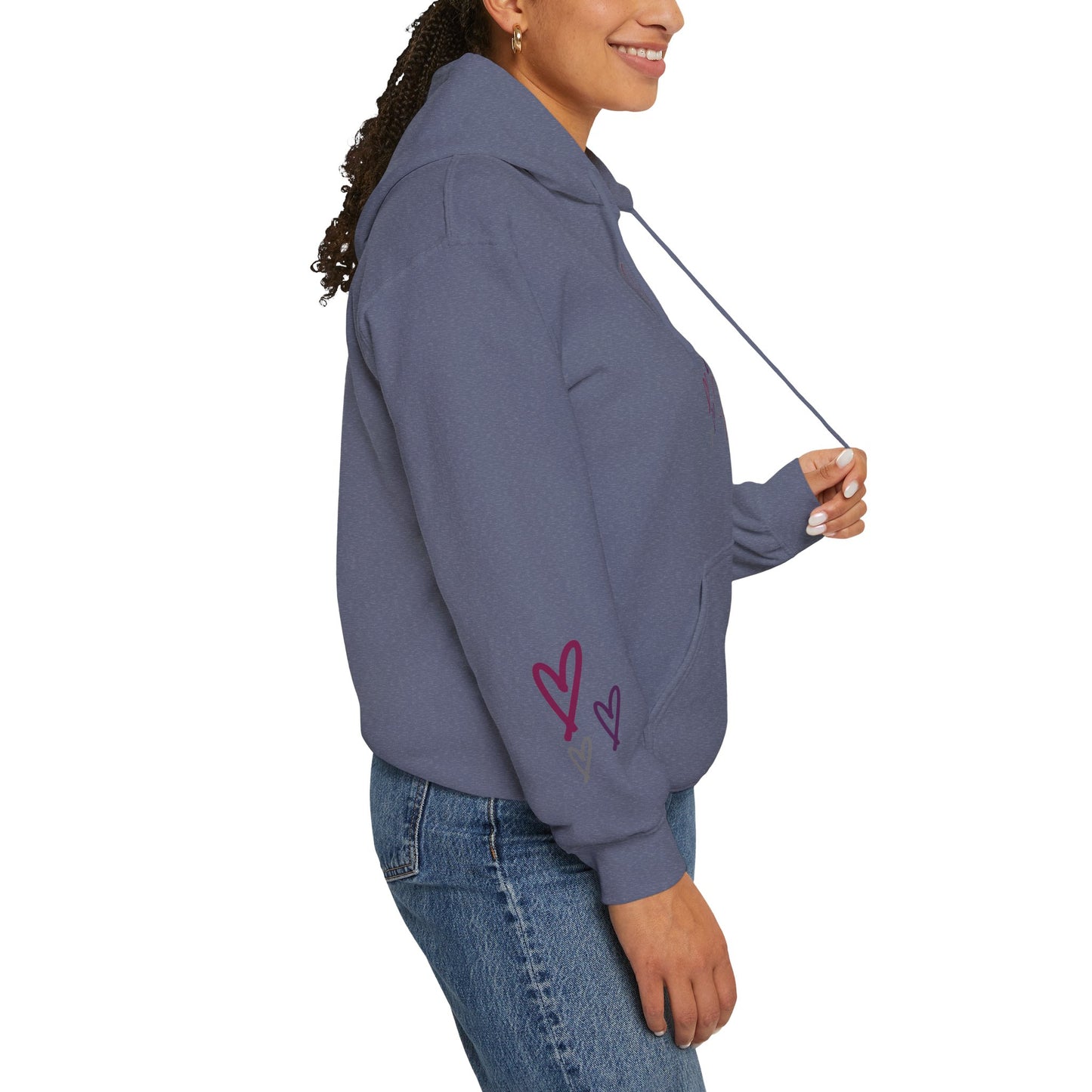 "Jesus Loves Me" (Dark Fabric Design) Women's Hoodie