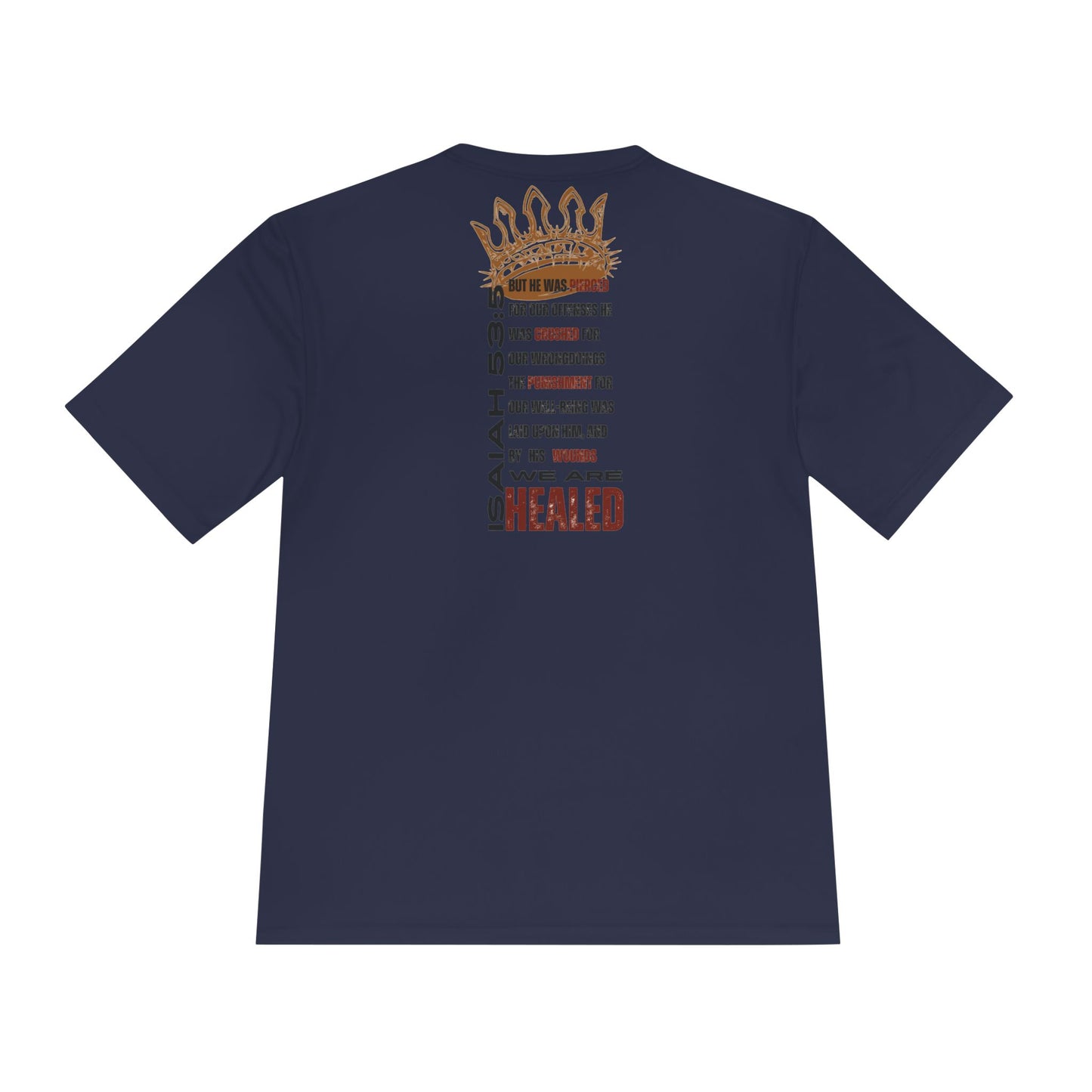 "Christ Our Healer"- Isaiah 53:5 - Active Wear - Sports Tee