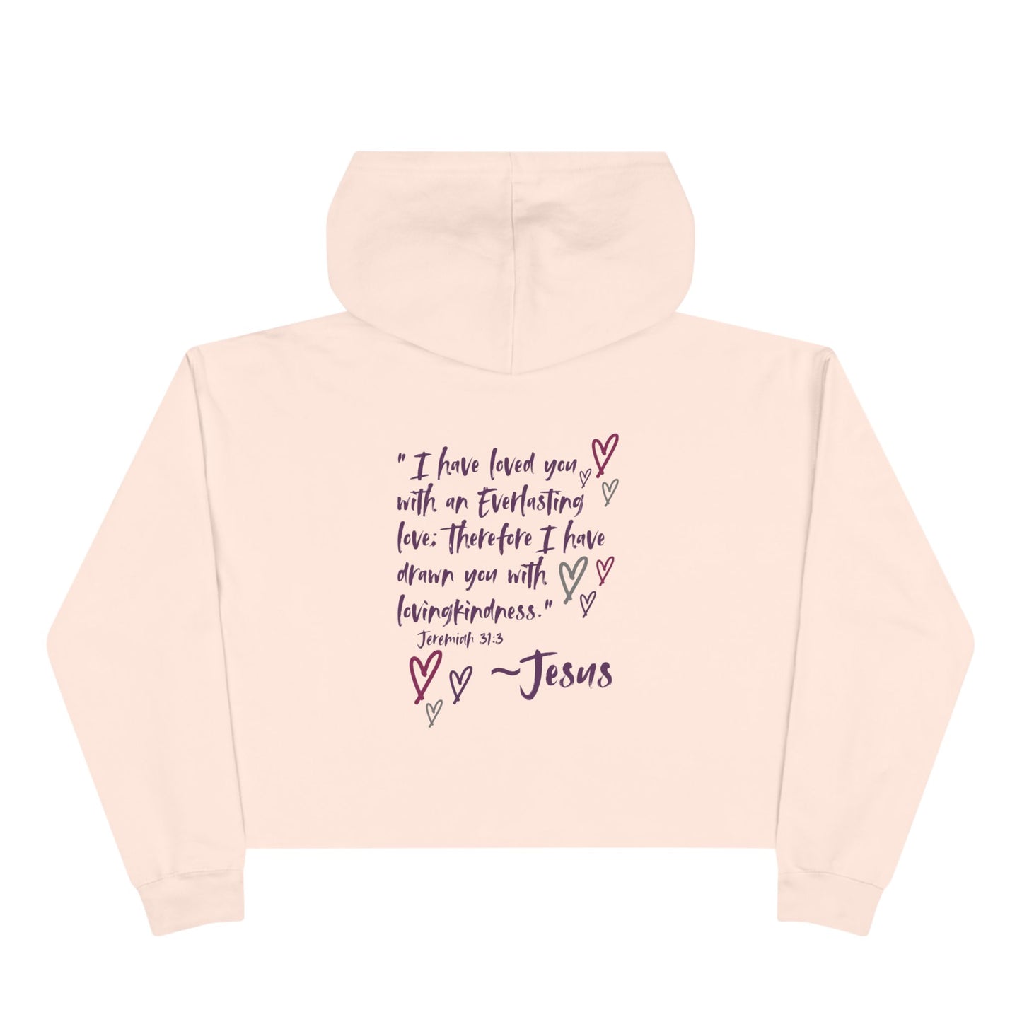 "Jesus Loves Me" Crop Hoodie