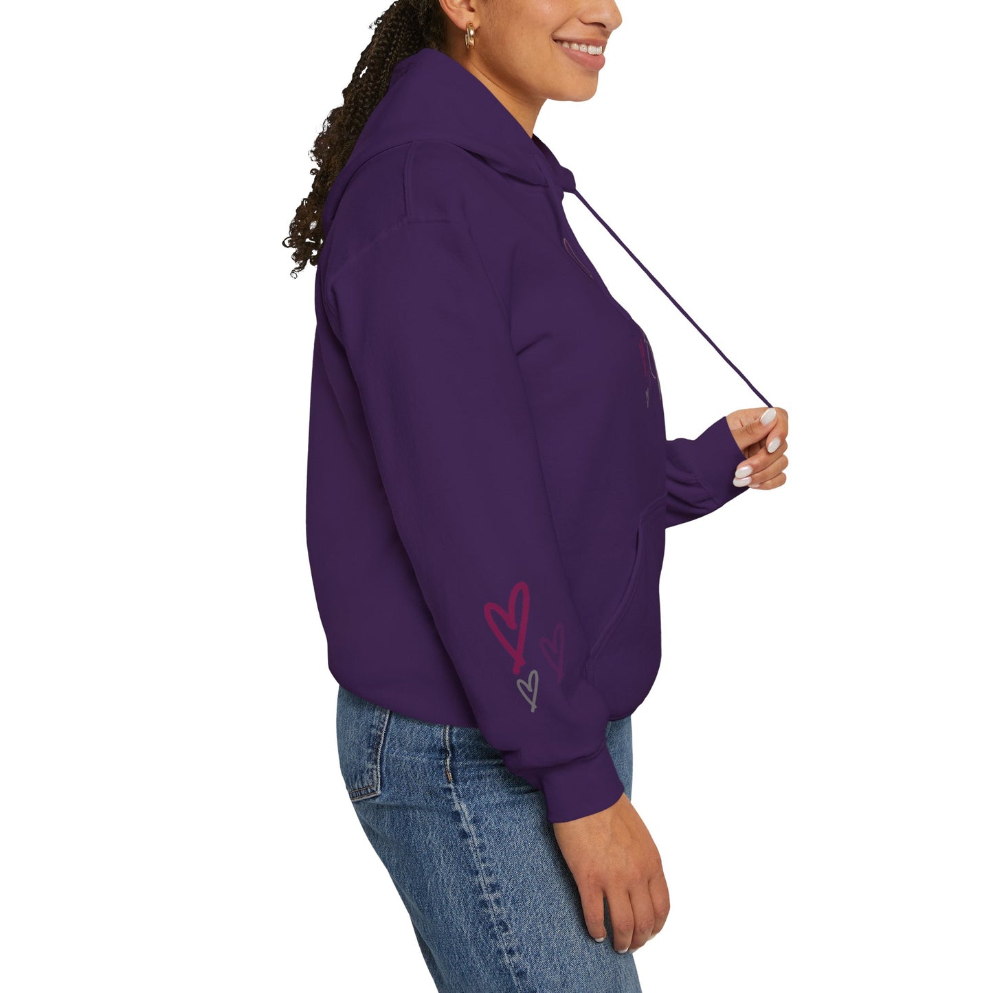 "Jesus Loves Me" (Dark Fabric Design) Women's Hoodie