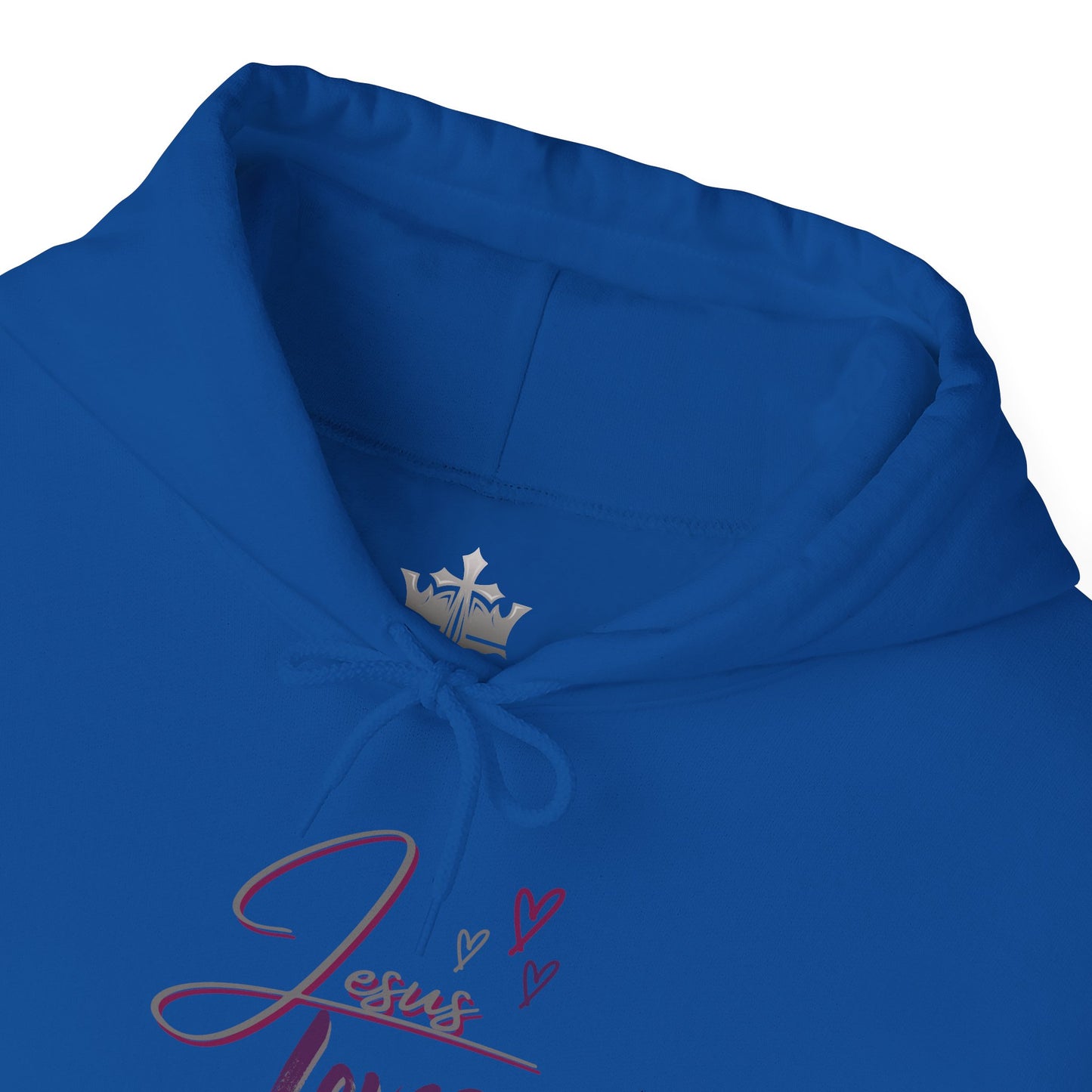 "Jesus Loves Me" (Dark Fabric Design) Women's Hoodie