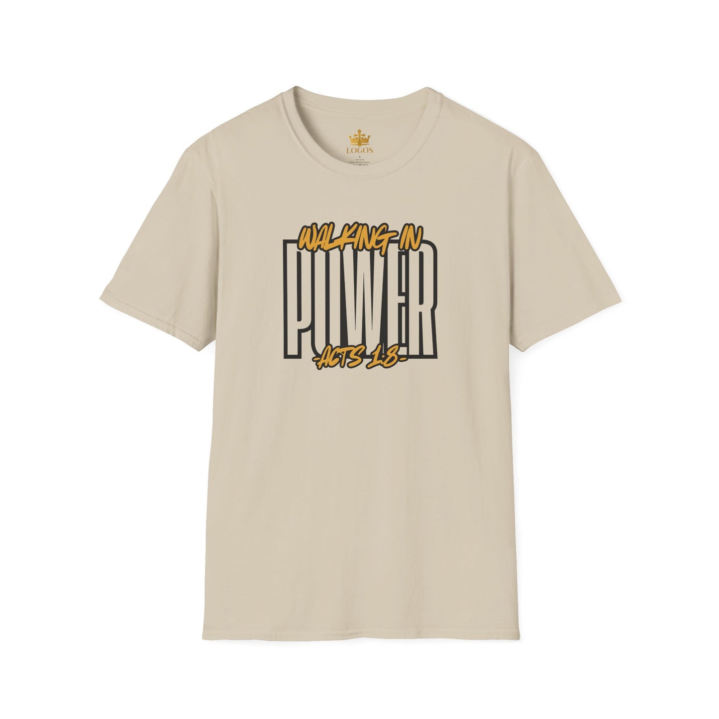 "Walking In Power" Men's T-Shirt-Acts 1:8 & Acts 10:38