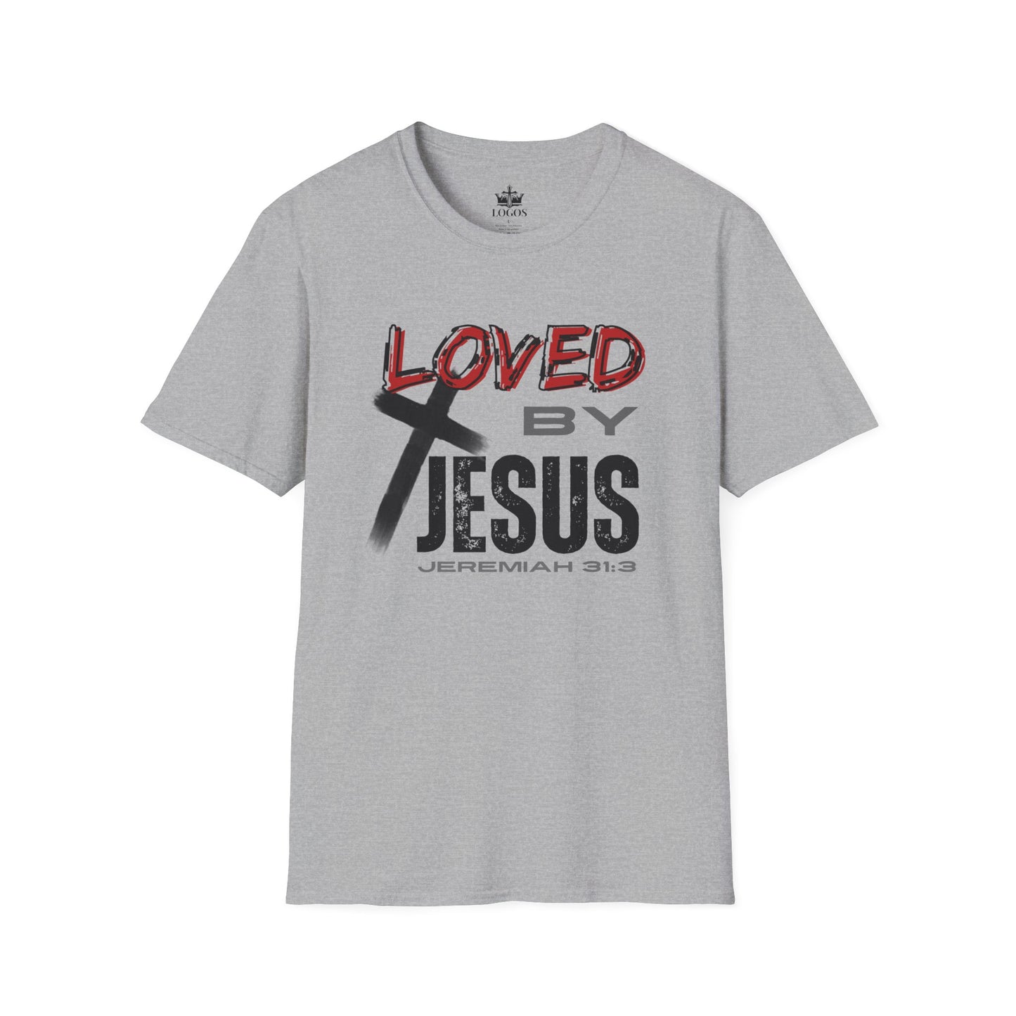 Loved By Jesus Christian Graphic T-Shirt