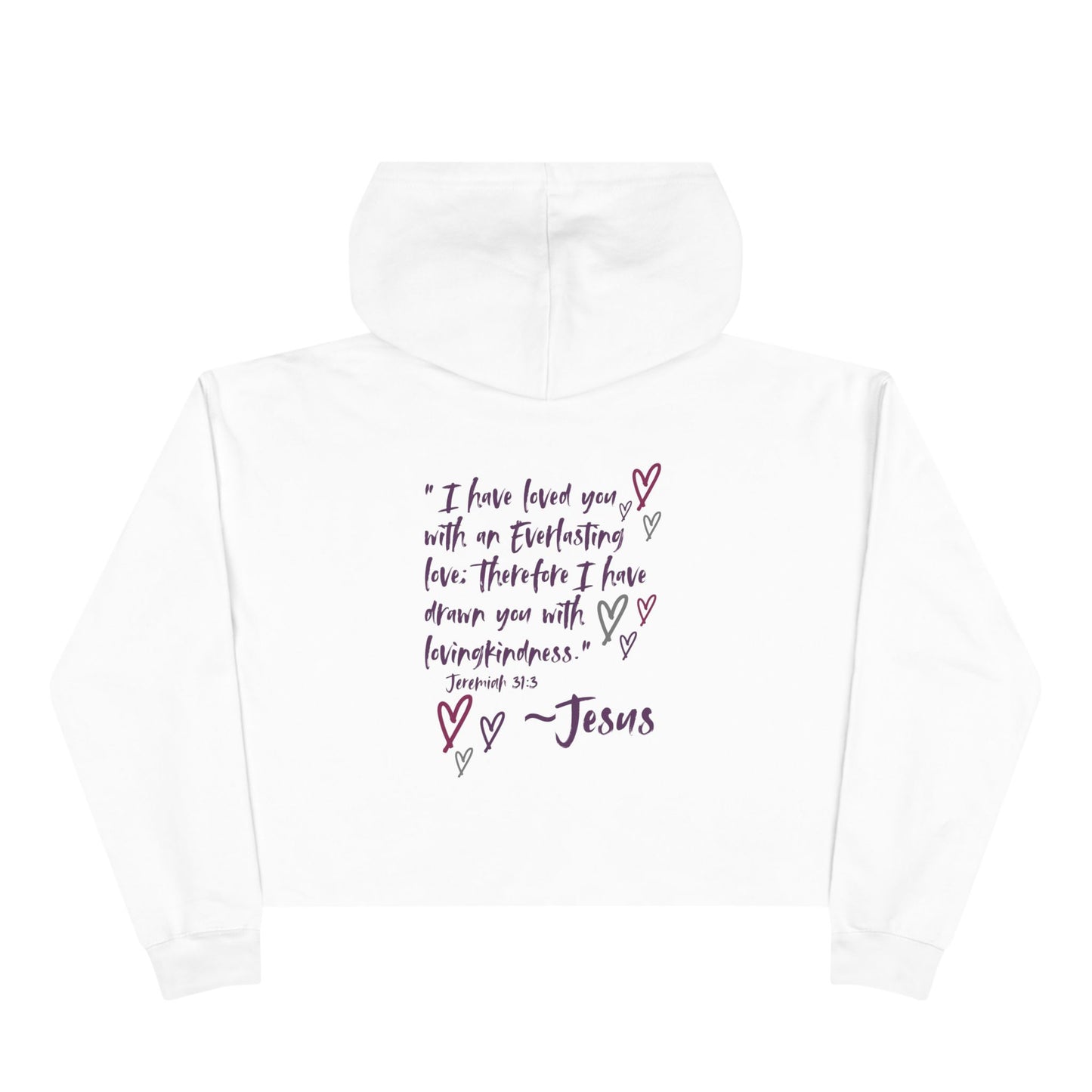 "Jesus Loves Me" Crop Hoodie