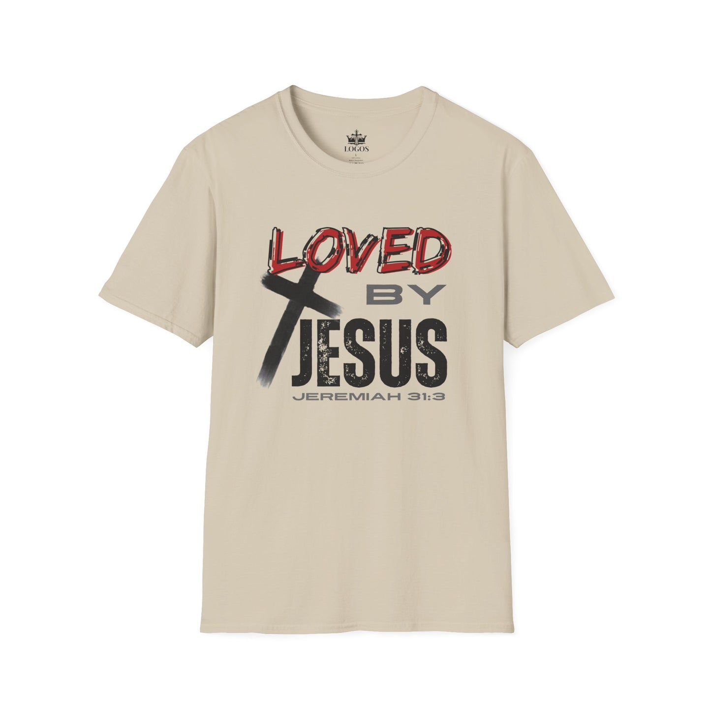 Loved By Jesus Christian Graphic T-Shirt