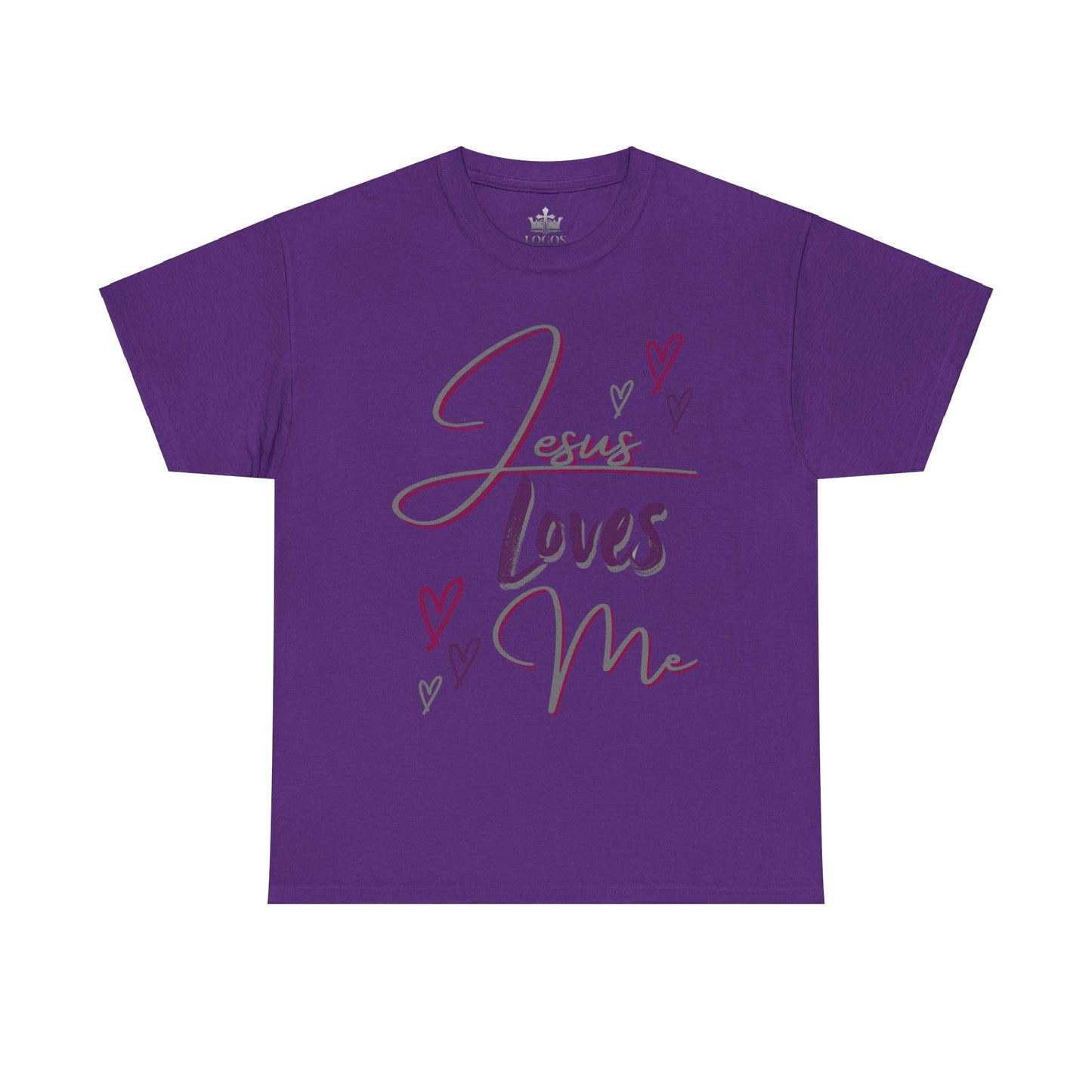 "Jesus Loves Me" (Dark Fabric Design) Women's Cotton Tee