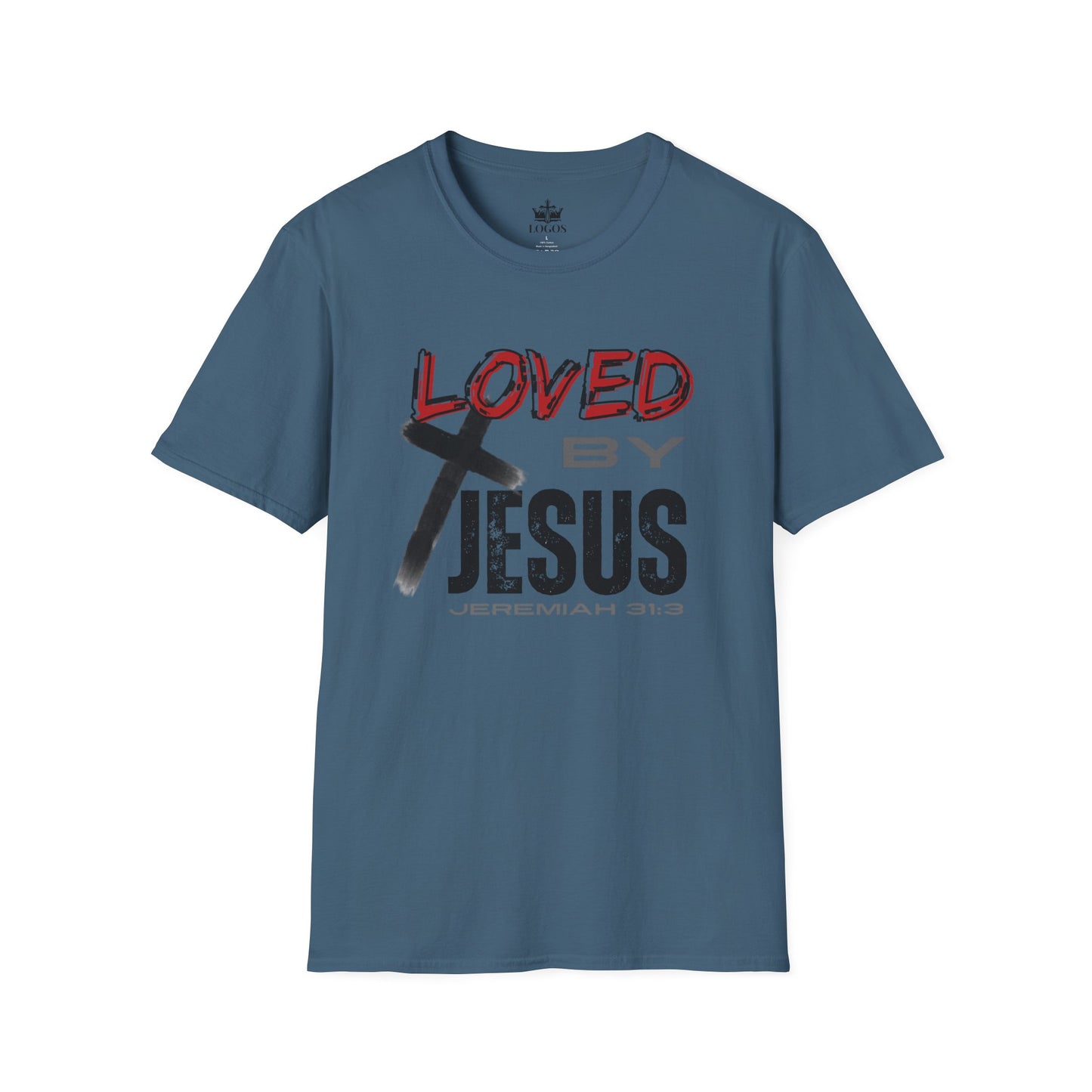 Loved By Jesus Christian Graphic T-Shirt