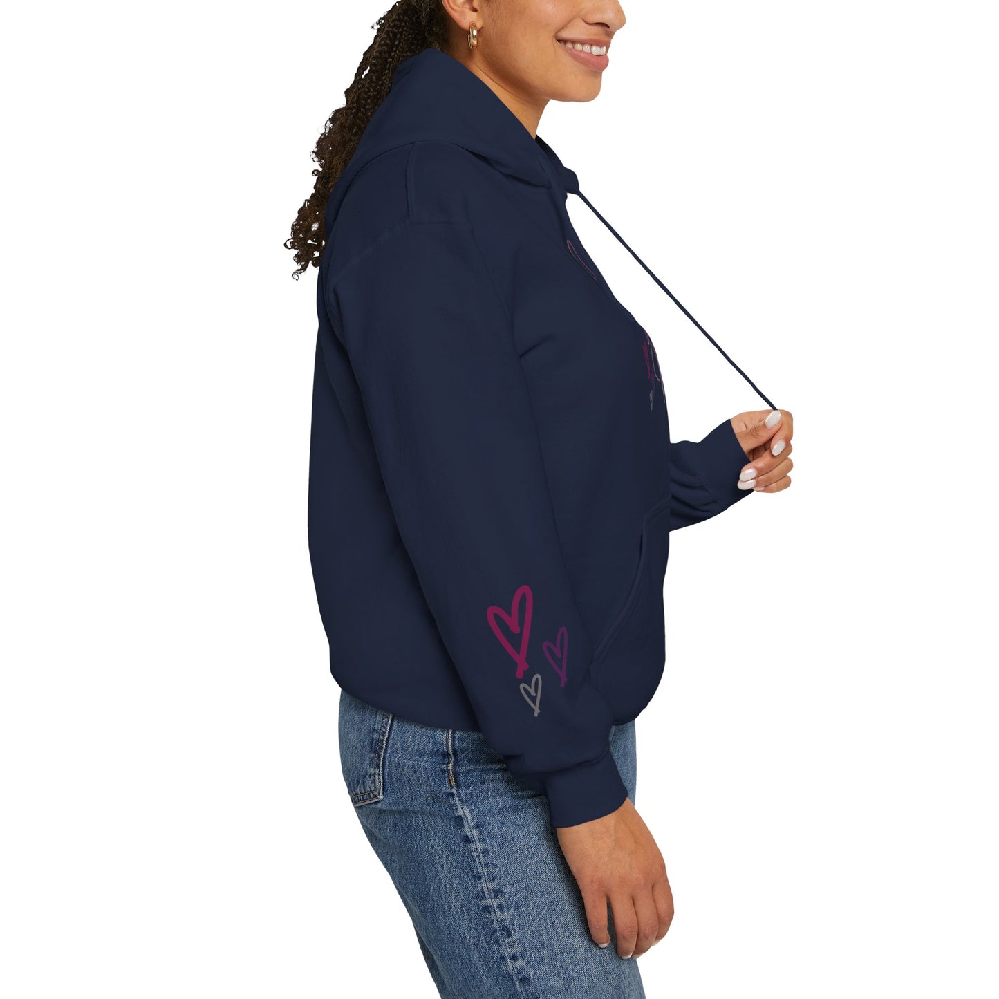 "Jesus Loves Me" (Dark Fabric Design) Women's Hoodie