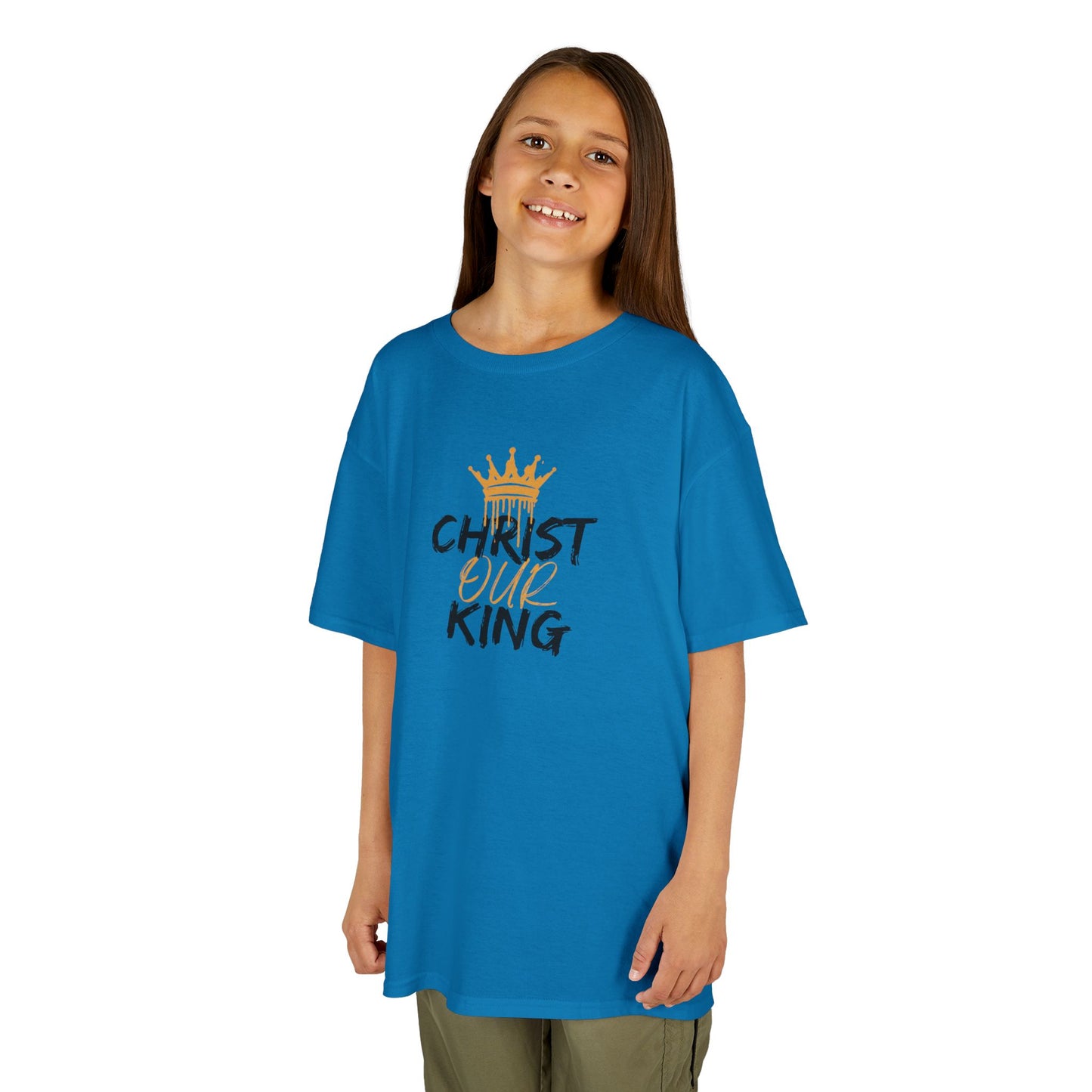 Christ Our KIng - Christian Junior Kids T-Shirt by Logos Co.