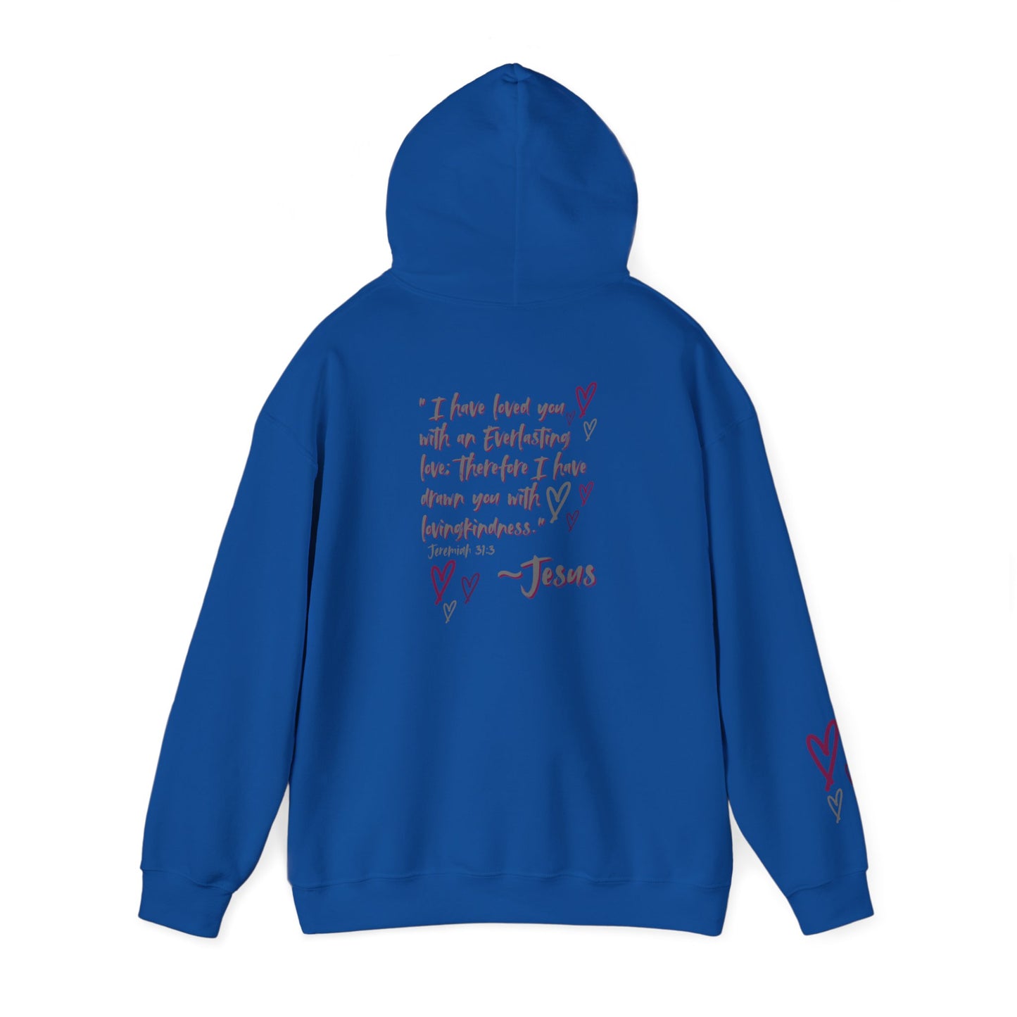 "Jesus Loves Me" (Dark Fabric Design) Women's Hoodie