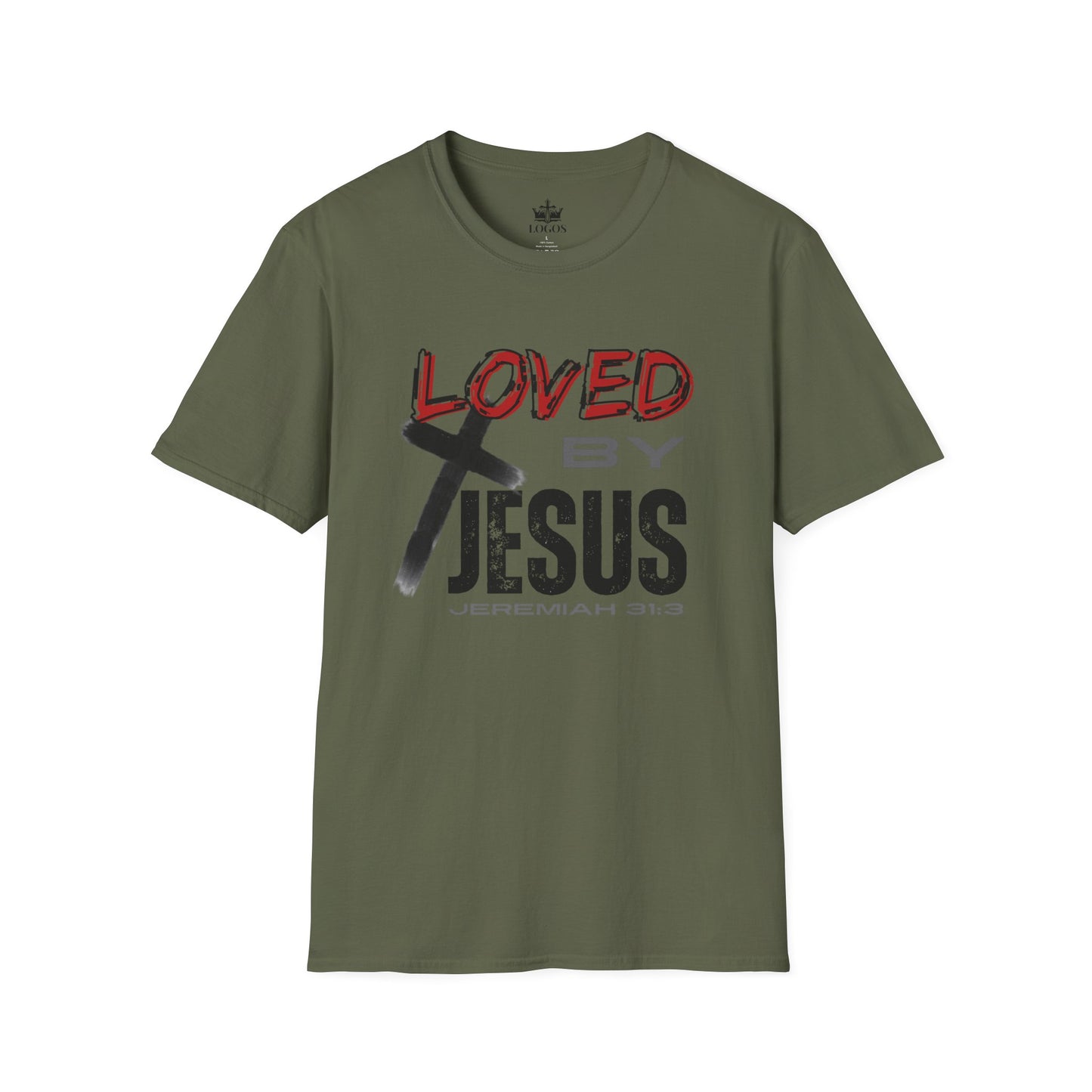 Loved By Jesus Christian Graphic T-Shirt