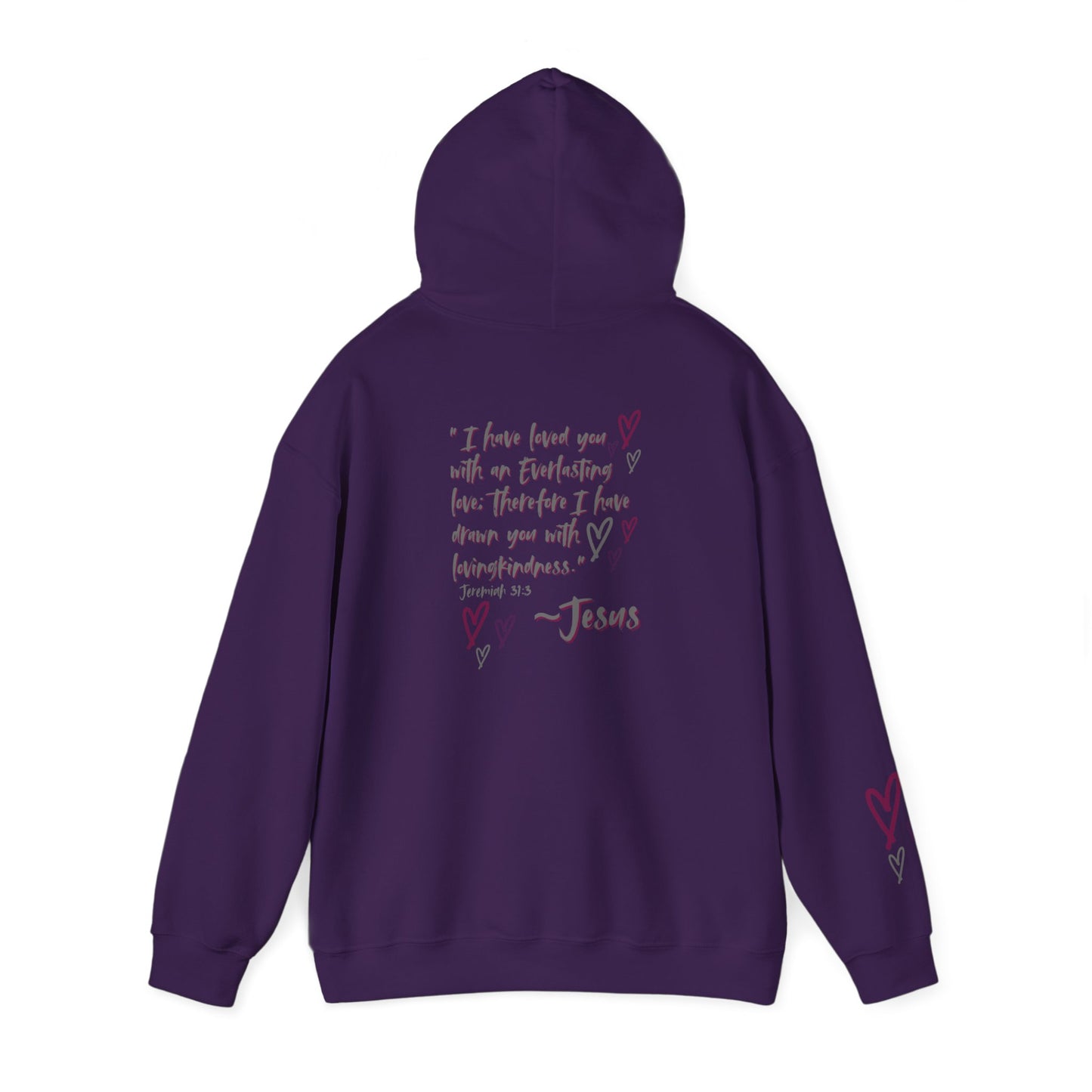 "Jesus Loves Me" (Dark Fabric Design) Women's Hoodie