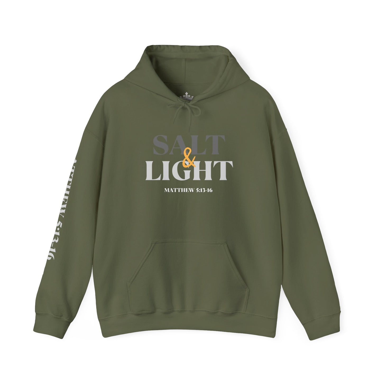Salt And Light Hoodie-Dark Fabric Design