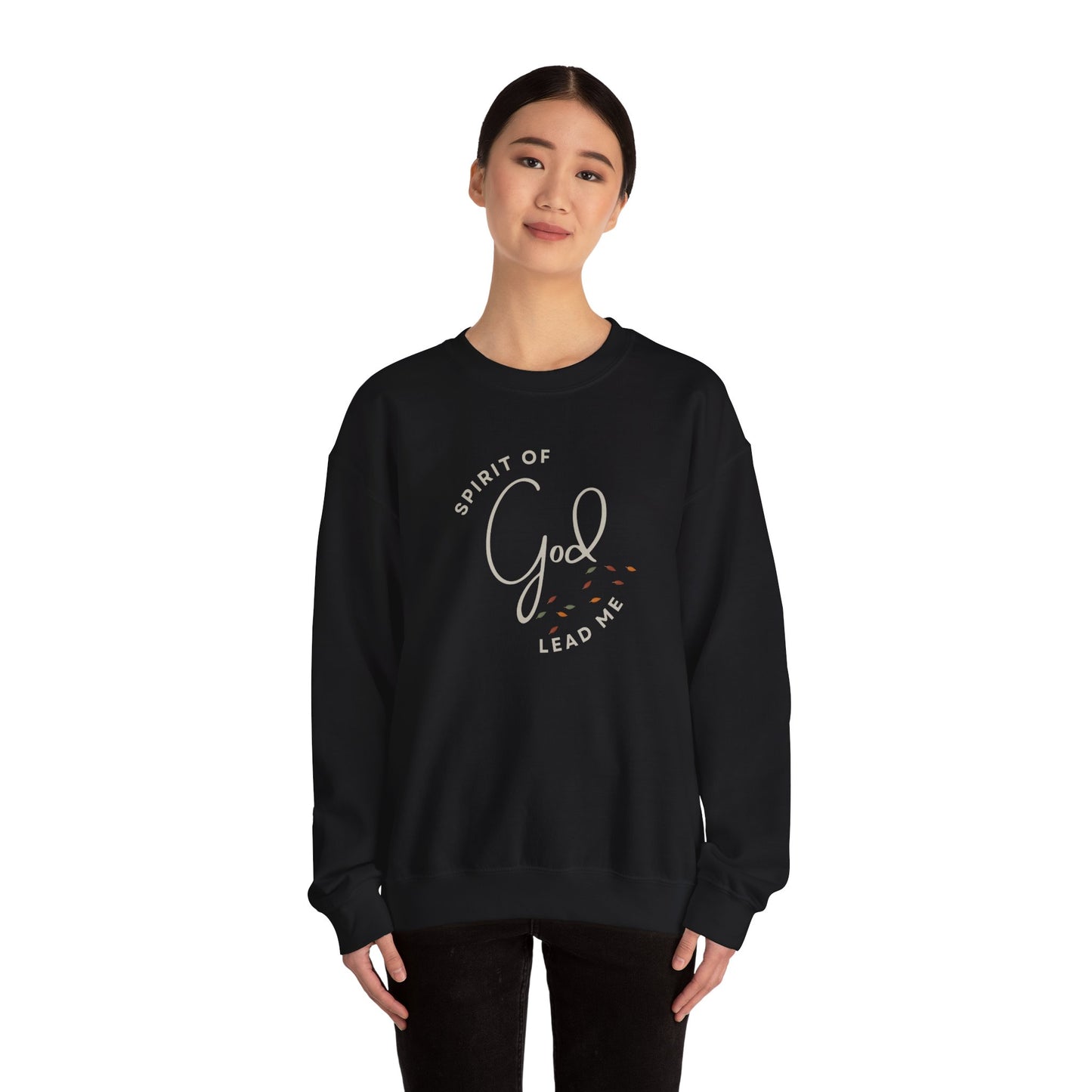 "Spirit Lead Me" (Dark Fabric Design) Women's Sweatshirt