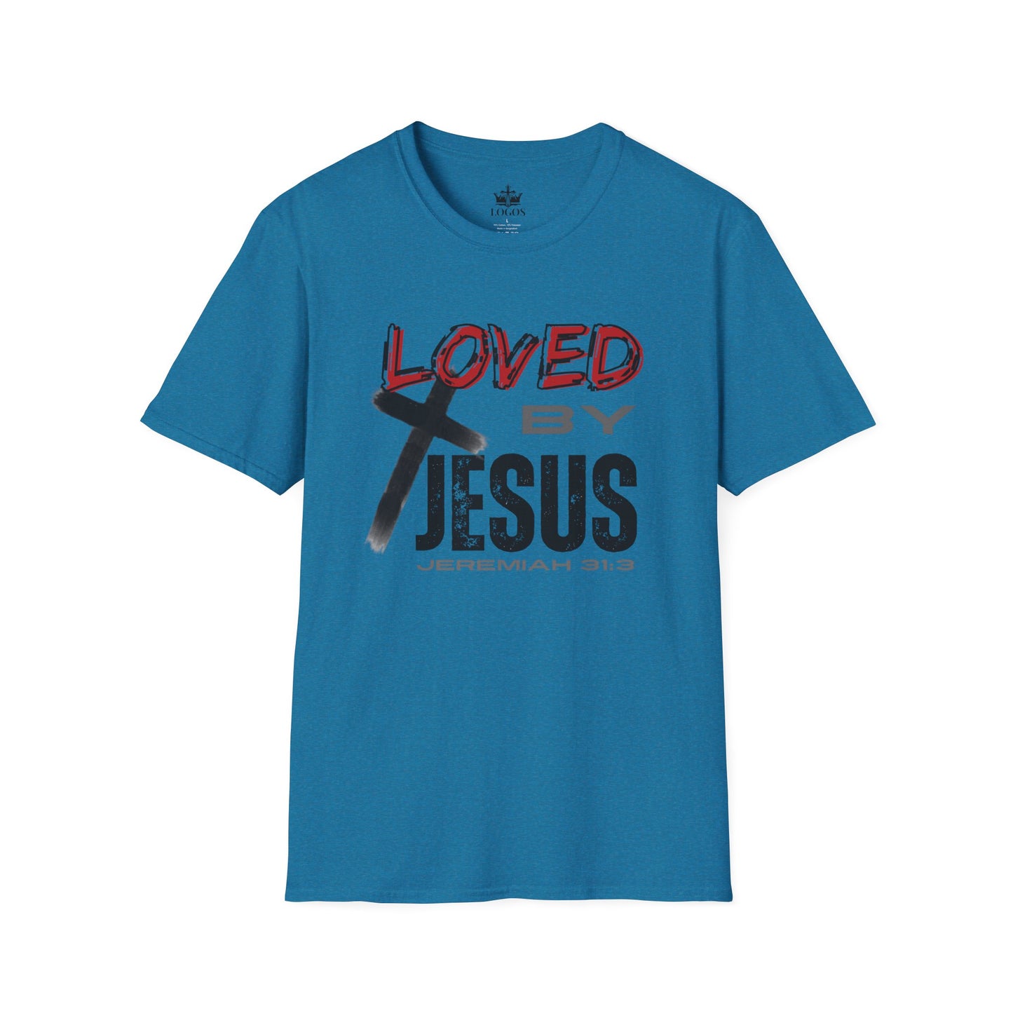 Loved By Jesus Christian Graphic T-Shirt