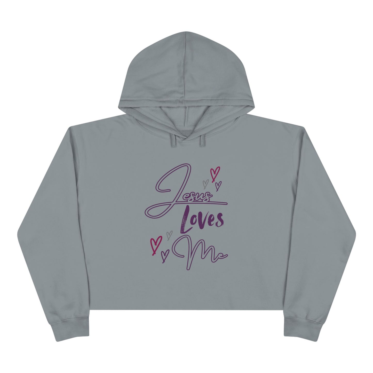 "Jesus Loves Me" Crop Hoodie