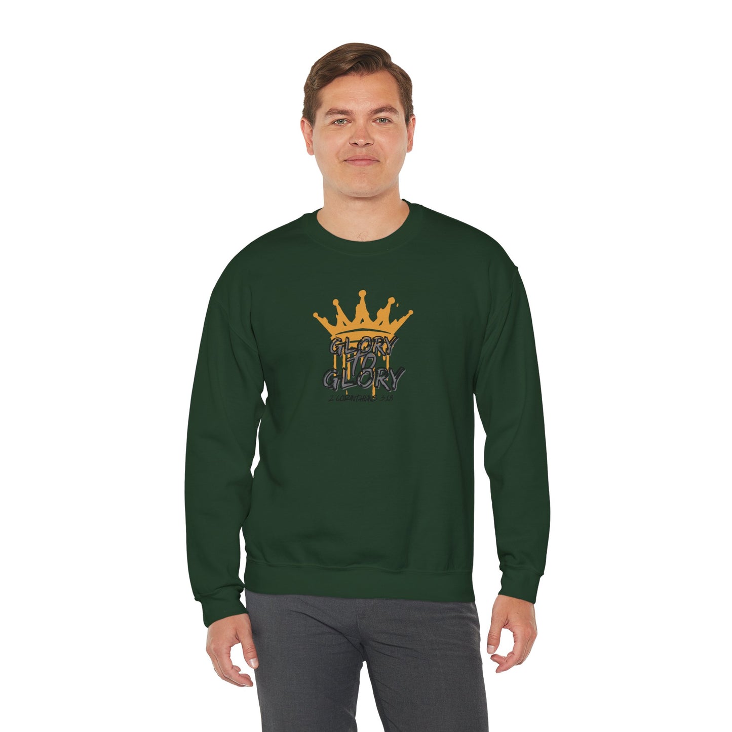Glory To Glory Inspirational Apparel with 2 Corinthians 3:18