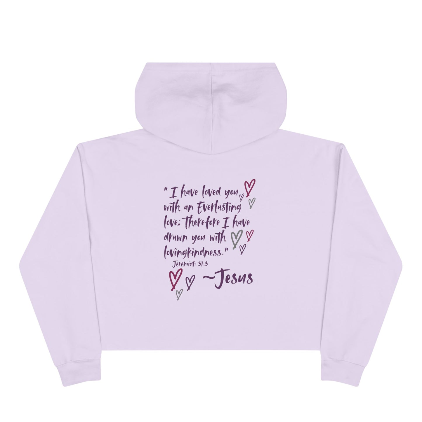 "Jesus Loves Me" Crop Hoodie