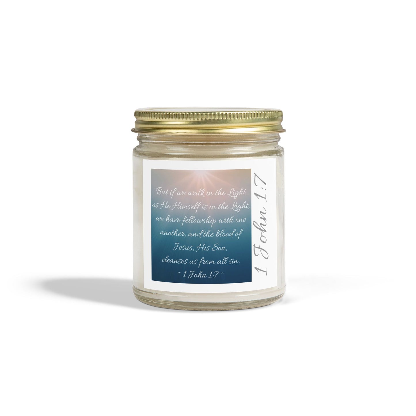 1 John 1:7 Eco-Friendly Scripture Candle - Logos Co.