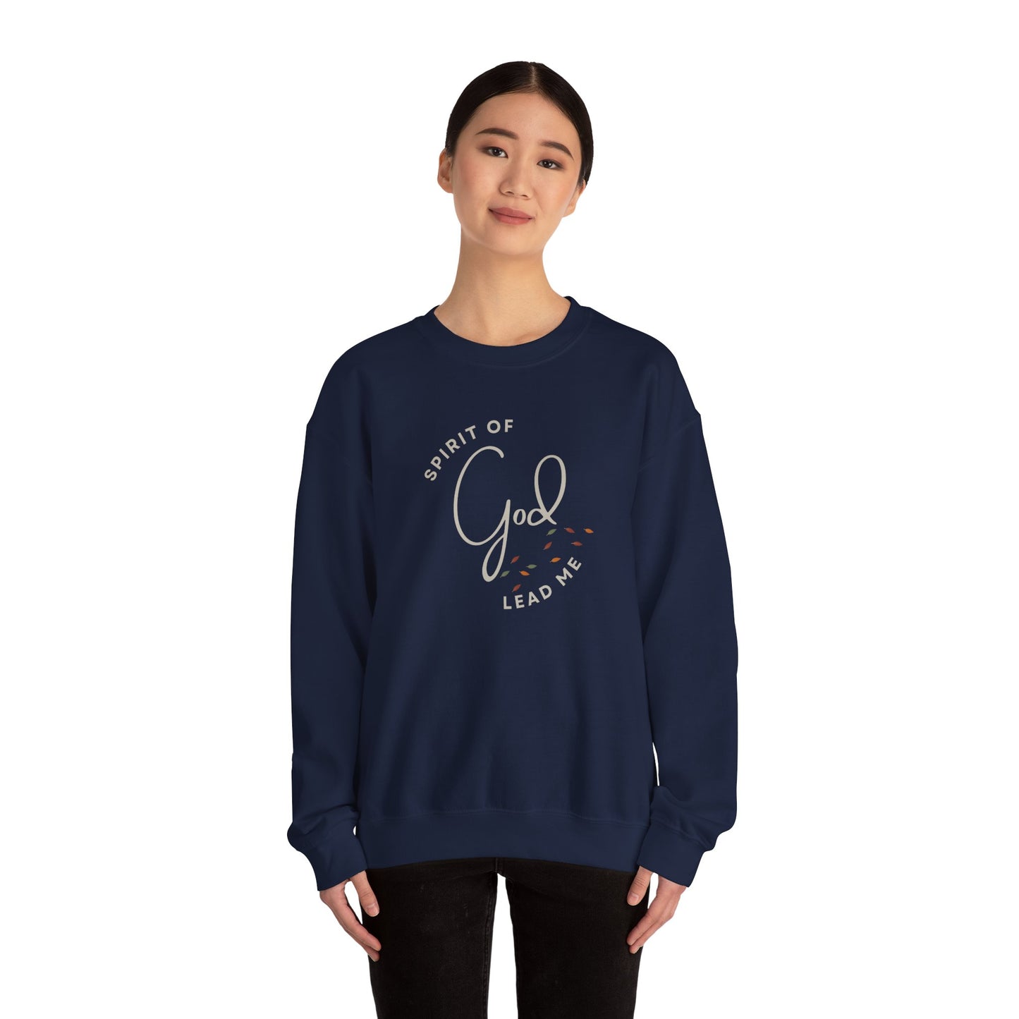 "Spirit Lead Me" (Dark Fabric Design) Women's Sweatshirt