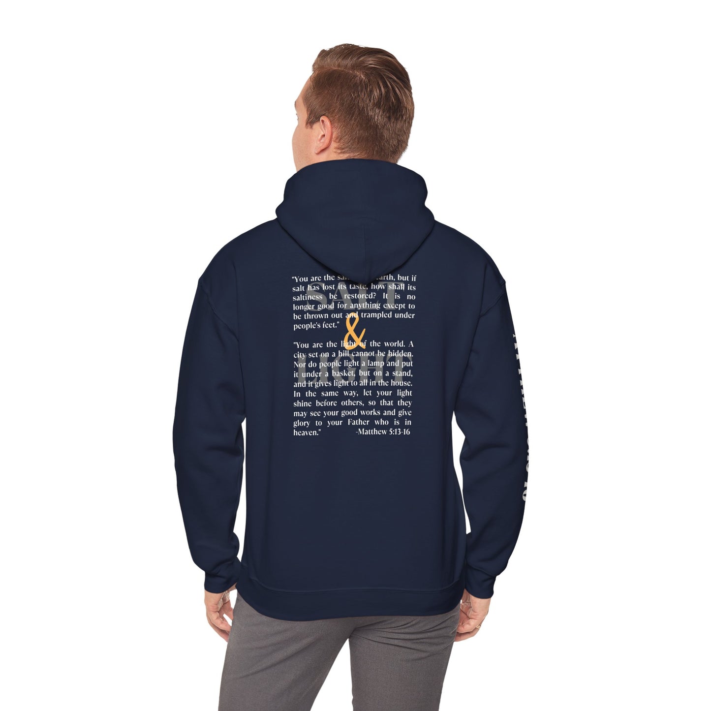 Salt And Light Hoodie-Dark Fabric Design
