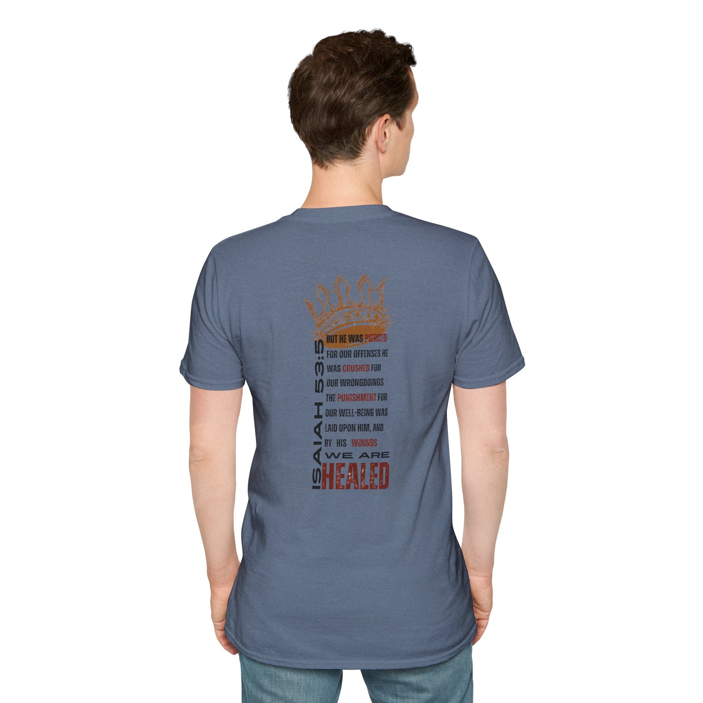 Christ Our Healer - Isaiah 53:5 Men's Apparel