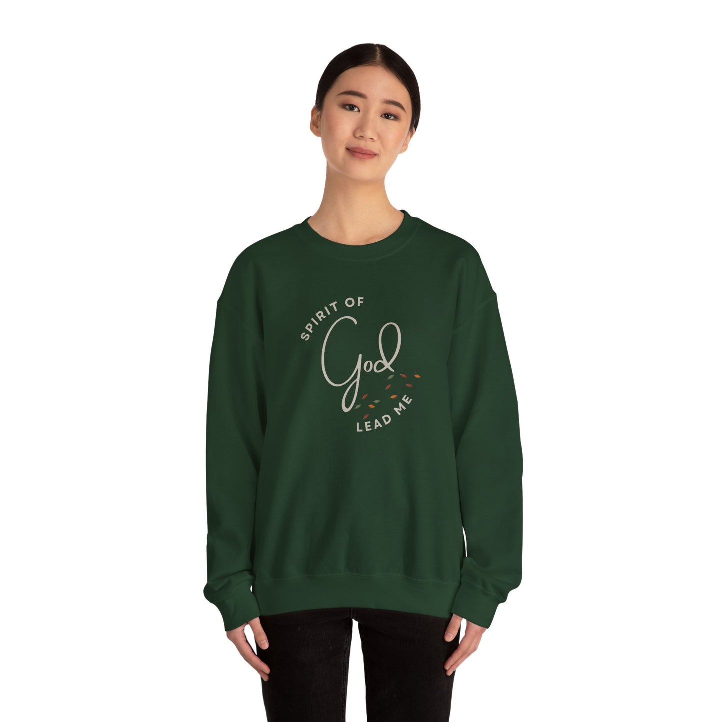 "Spirit Lead Me" (Dark Fabric Design) Women's Sweatshirt