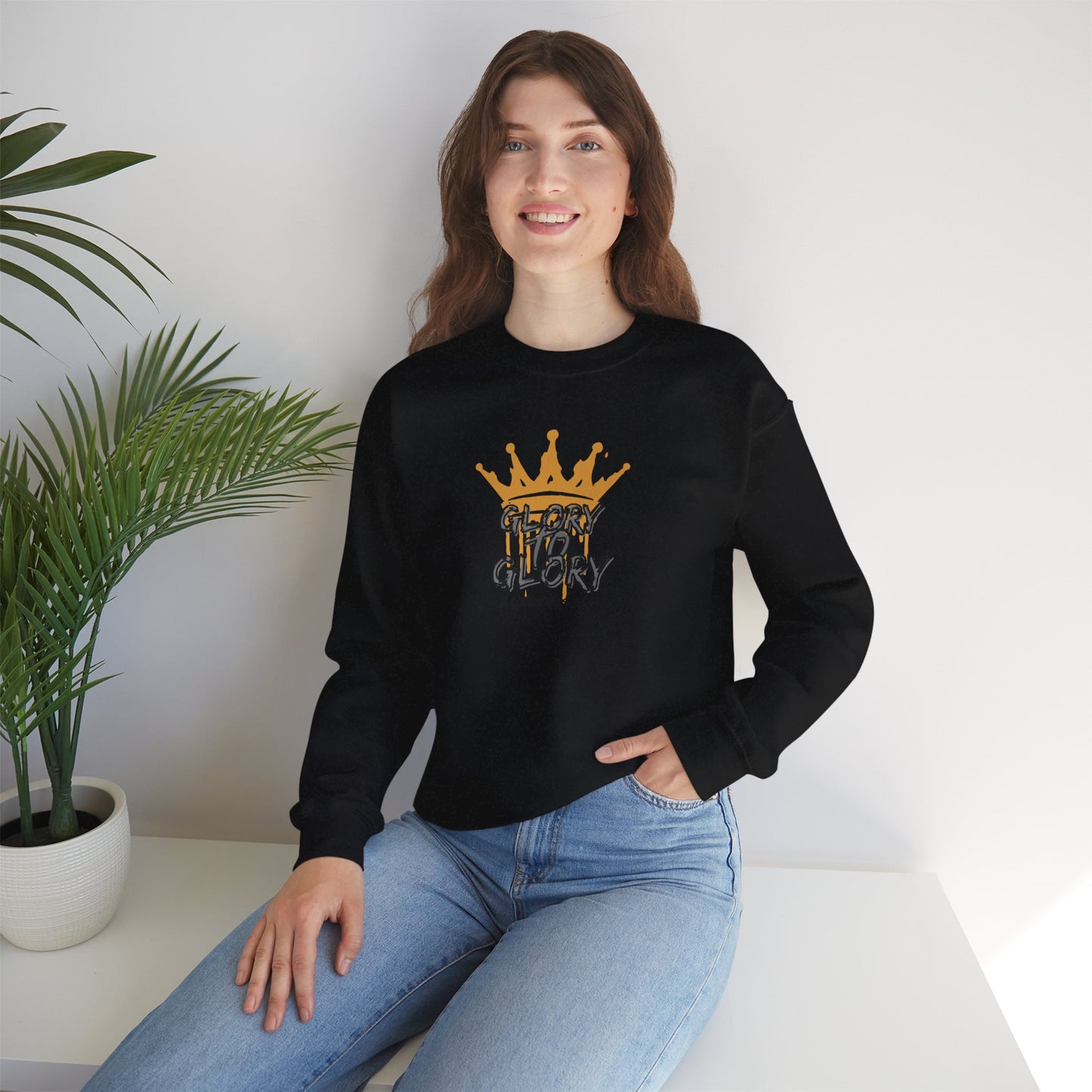 "Glory to Glory" Women's Sweatshirt- 2 Corinthians 3:18