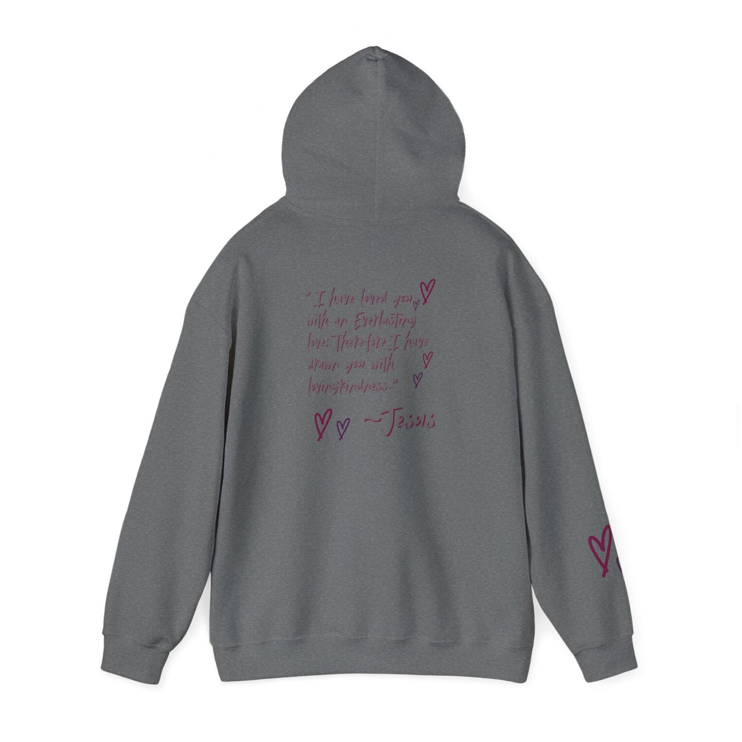 "Jesus Loves Me" (Dark Fabric Design) Women's Hoodie