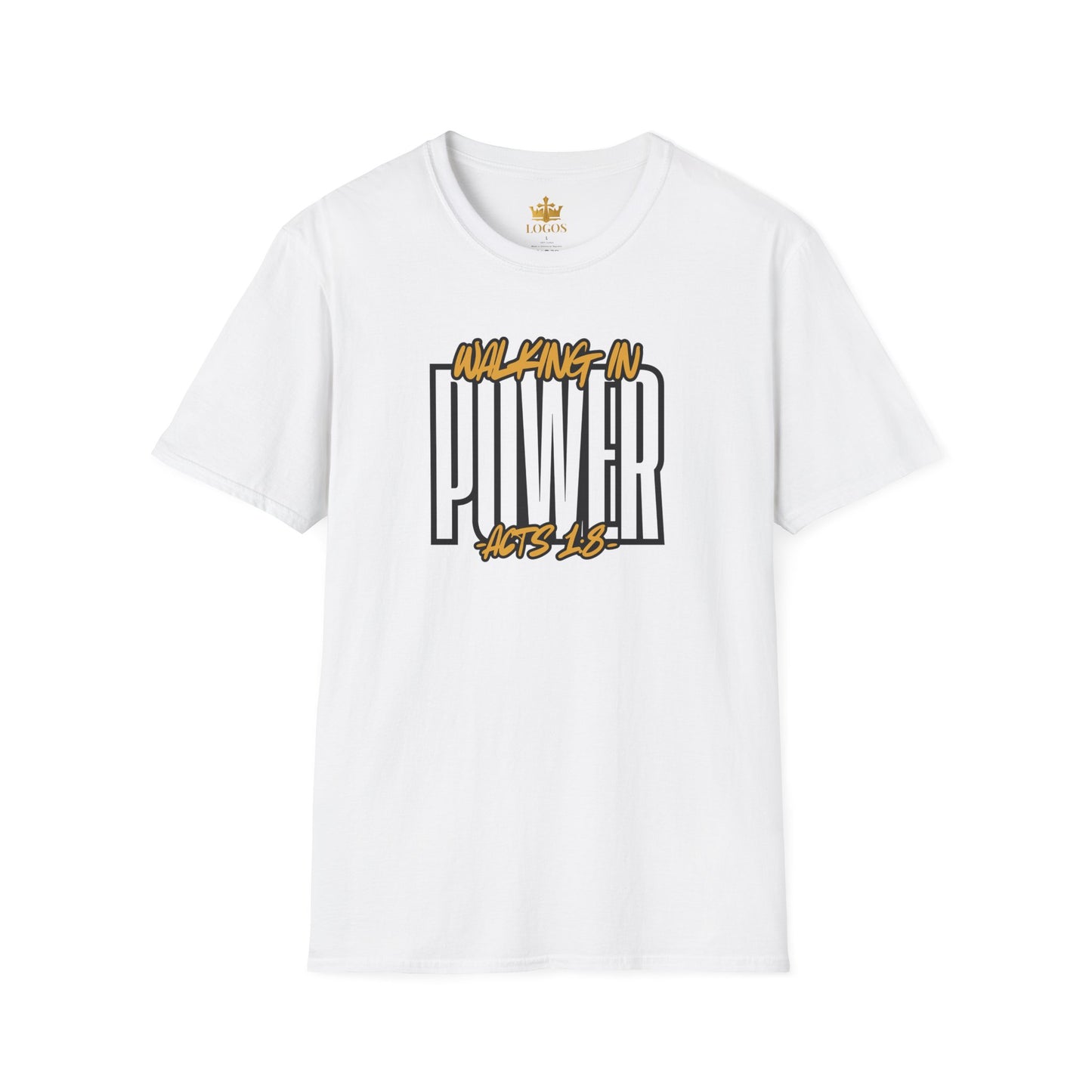 "Walking In Power" Men's T-Shirt-Acts 1:8 & Acts 10:38