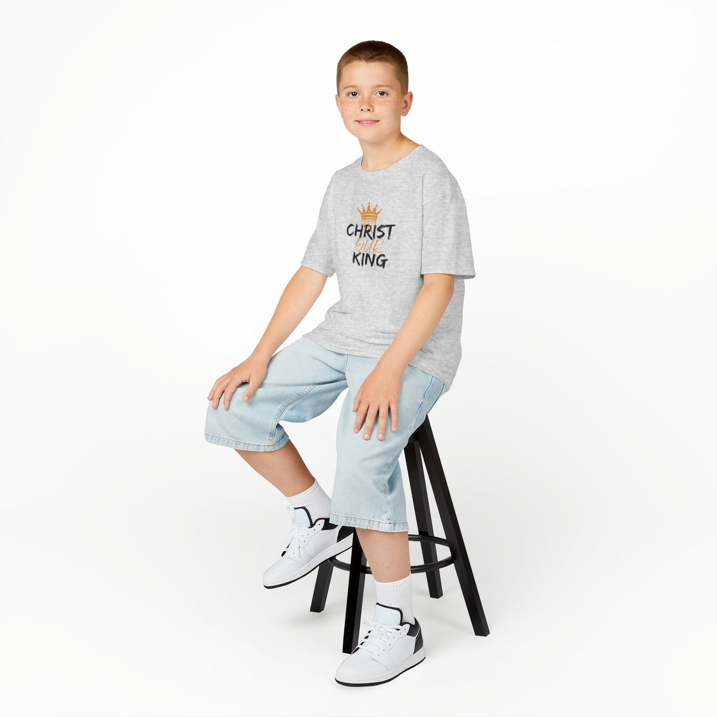 Christ Our KIng - Christian Junior Kids T-Shirt by Logos Co.
