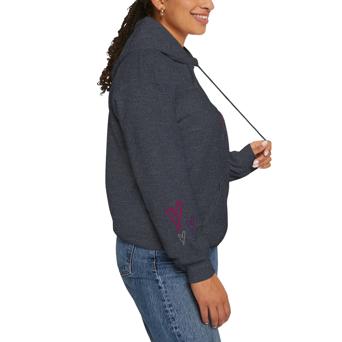 "Jesus Loves Me" (Dark Fabric Design) Women's Hoodie