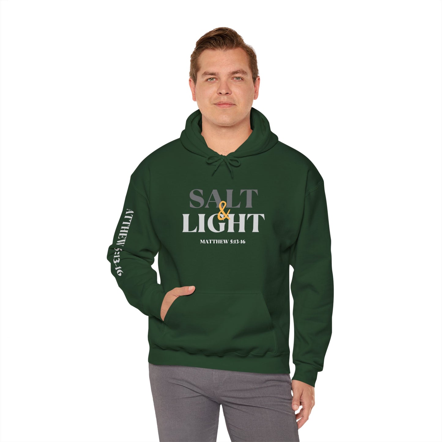 Salt And Light Hoodie-Dark Fabric Design