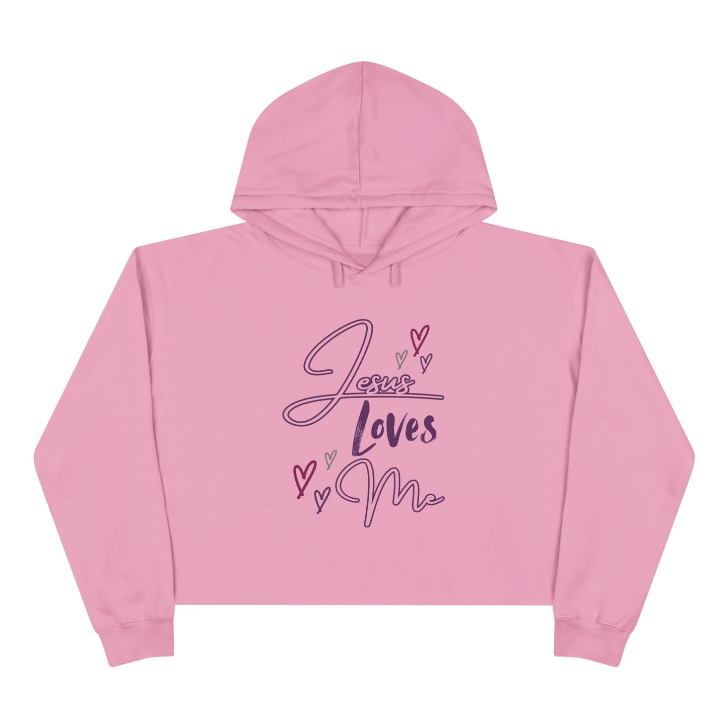 "Jesus Loves Me" Crop Hoodie