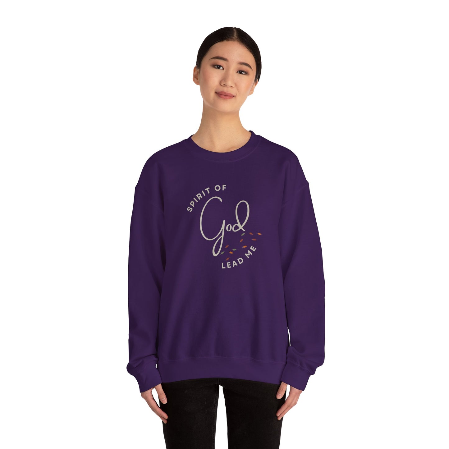"Spirit Lead Me" (Dark Fabric Design) Women's Sweatshirt