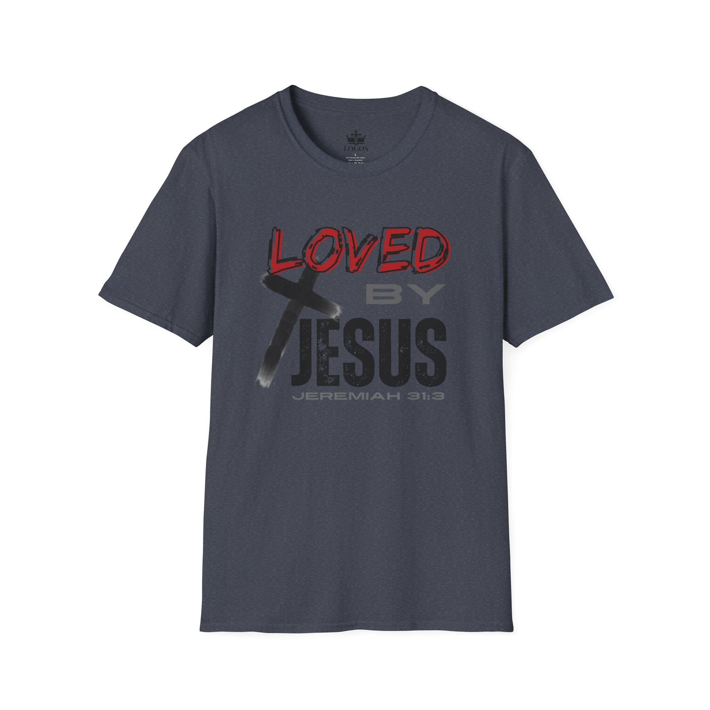 Loved By Jesus Christian Graphic T-Shirt