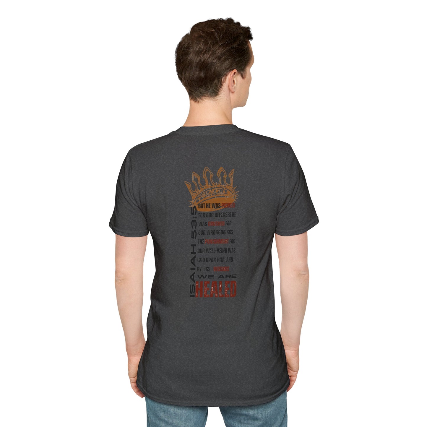 Christ Our Healer - Isaiah 53:5 Men's Apparel