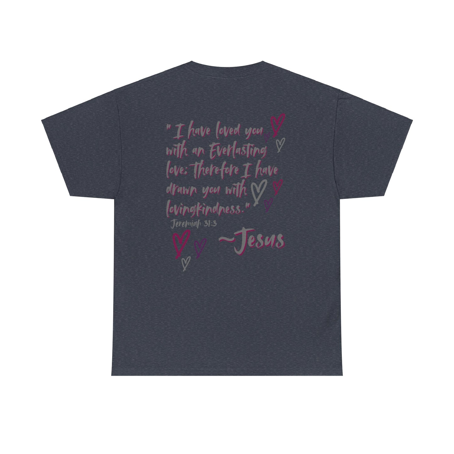 "Jesus Loves Me" (Dark Fabric Design) Women's Cotton Tee