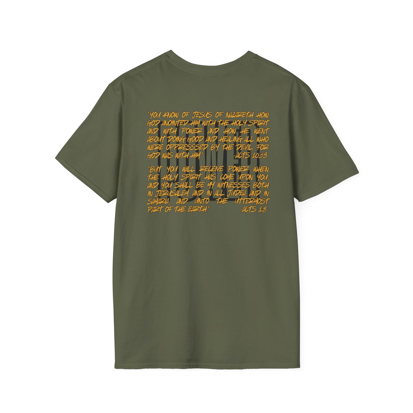 "Walking In Power" Men's T-Shirt-Acts 1:8 & Acts 10:38