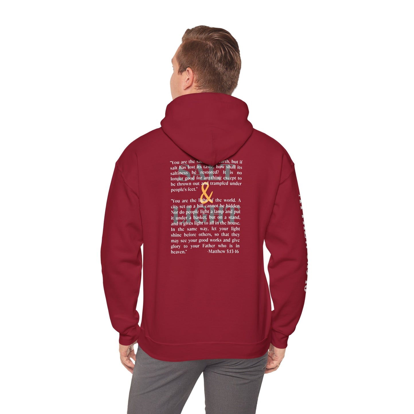 Salt And Light Hoodie-Dark Fabric Design