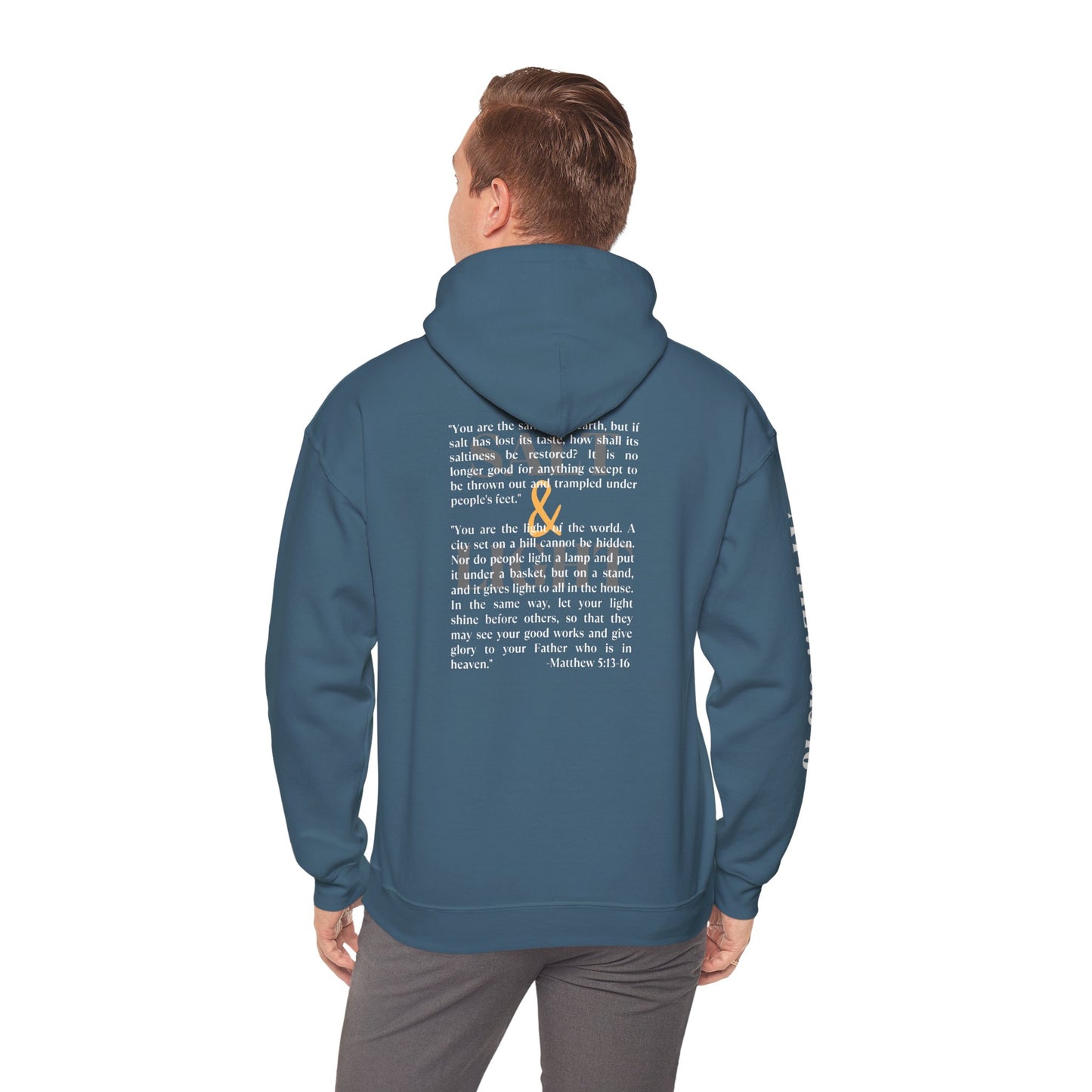 Salt And Light Hoodie-Dark Fabric Design