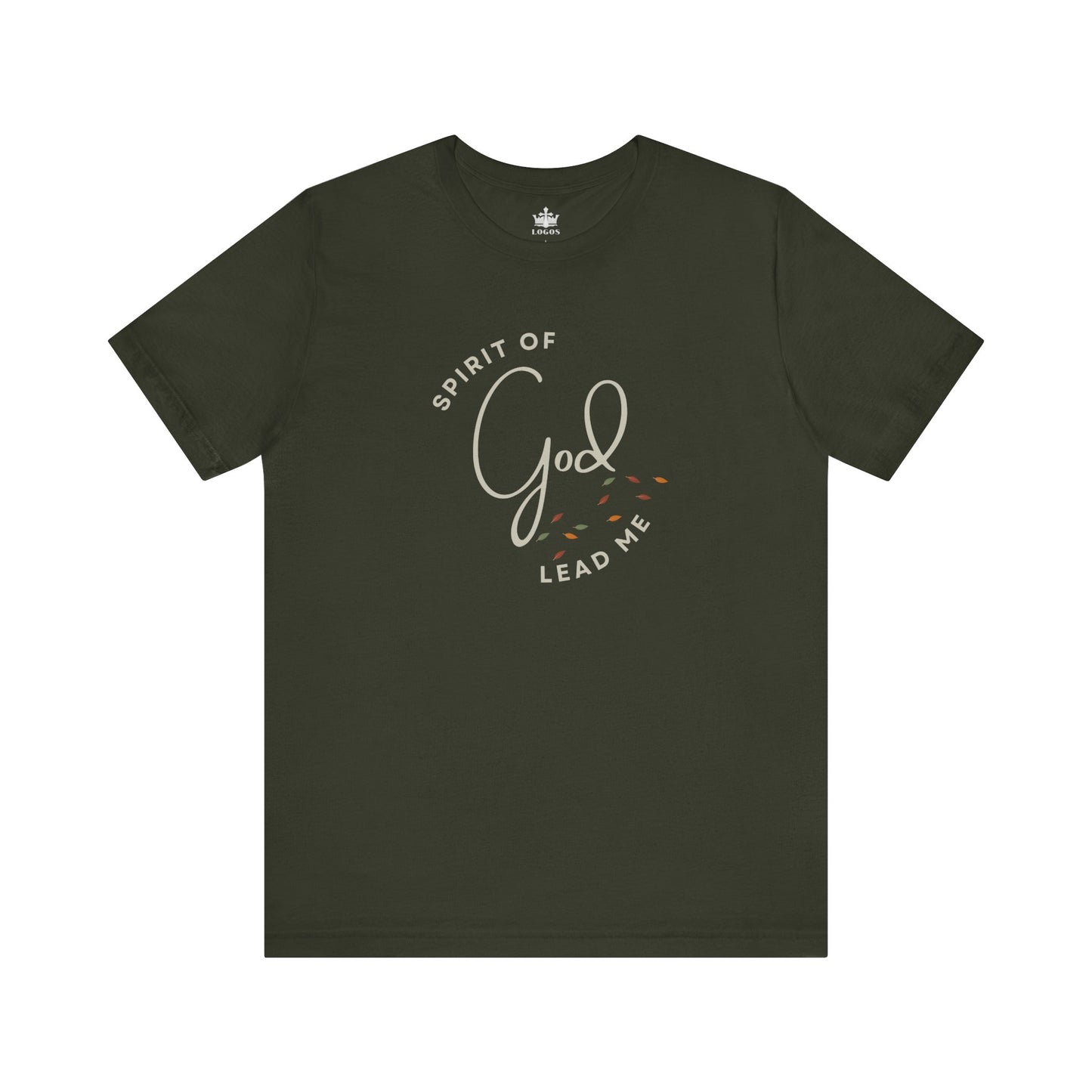 "Spirit Lead Me" T-Shirt - Romans 8:14 - Dark Fabric Design