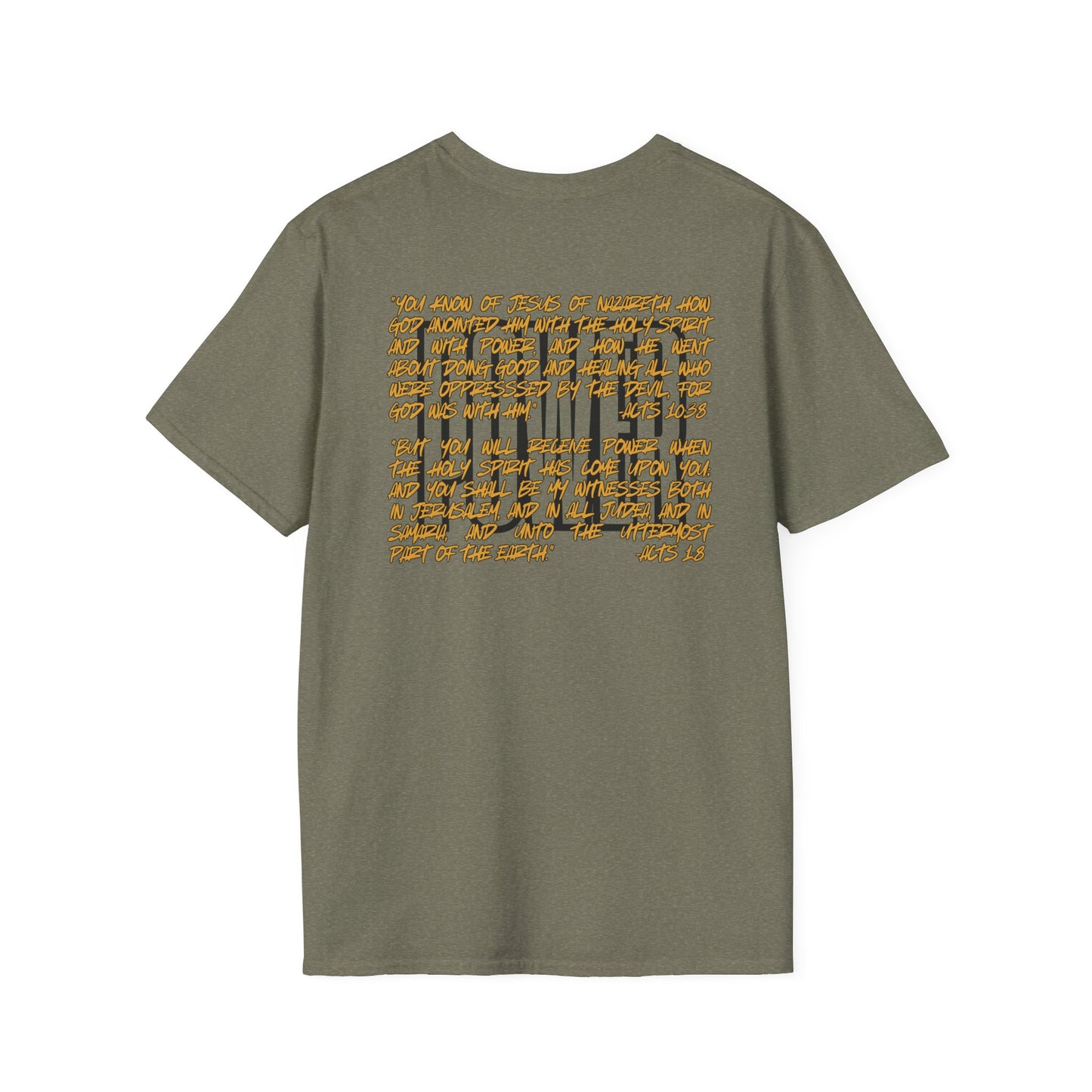 "Walking In Power" Men's T-Shirt-Acts 1:8 & Acts 10:38