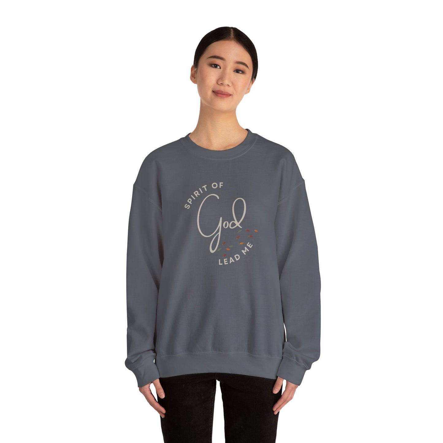 "Spirit Lead Me" (Dark Fabric Design) Women's Sweatshirt