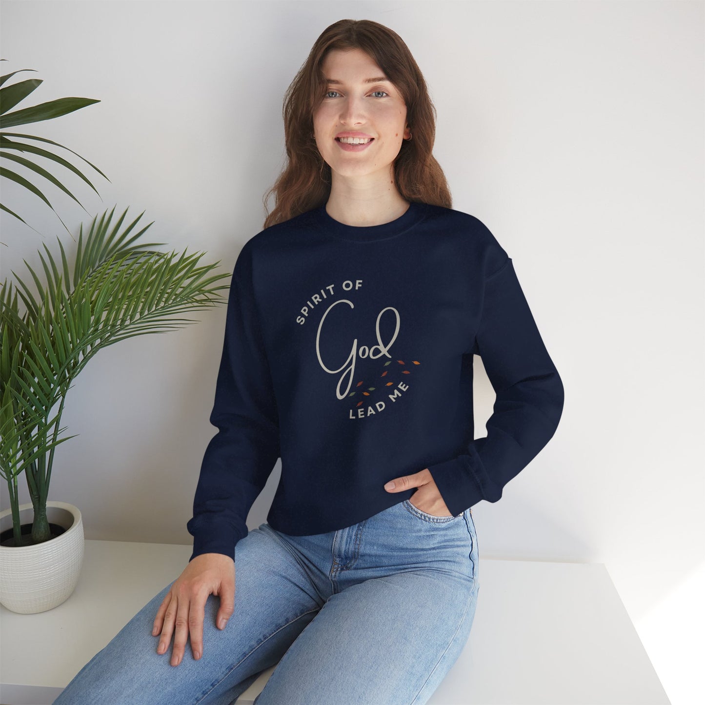"Spirit Lead Me" (Dark Fabric Design) Women's Sweatshirt