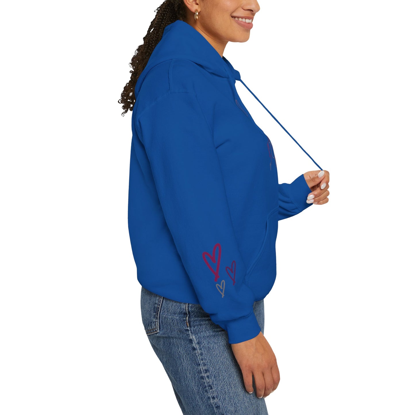 "Jesus Loves Me" (Dark Fabric Design) Women's Hoodie