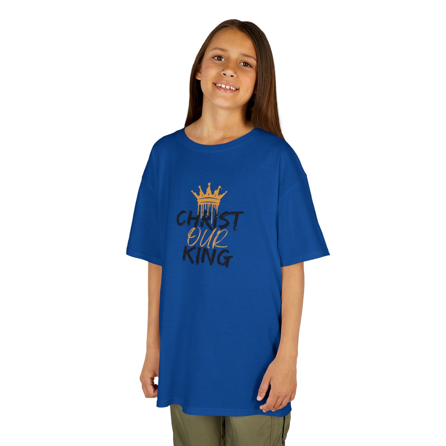 Christ Our KIng - Christian Junior Kids T-Shirt by Logos Co.