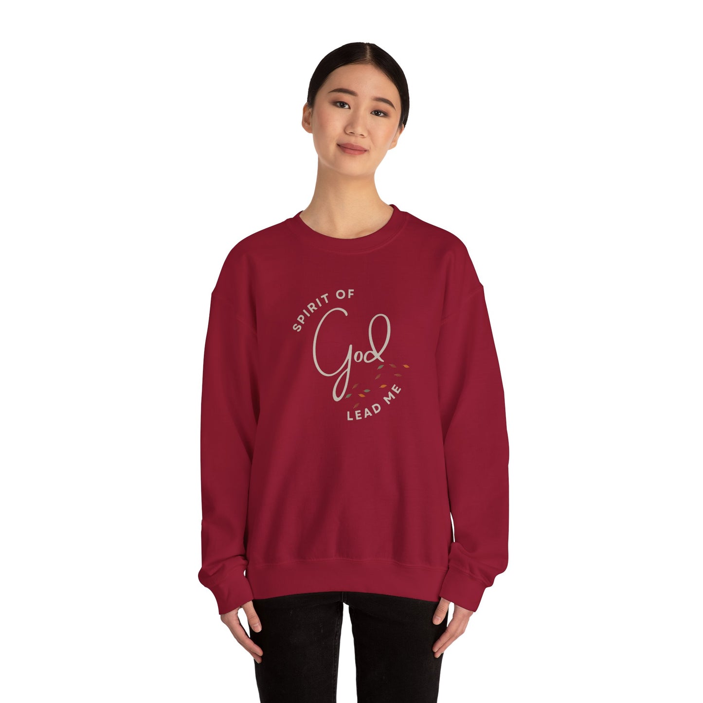 "Spirit Lead Me" (Dark Fabric Design) Women's Sweatshirt